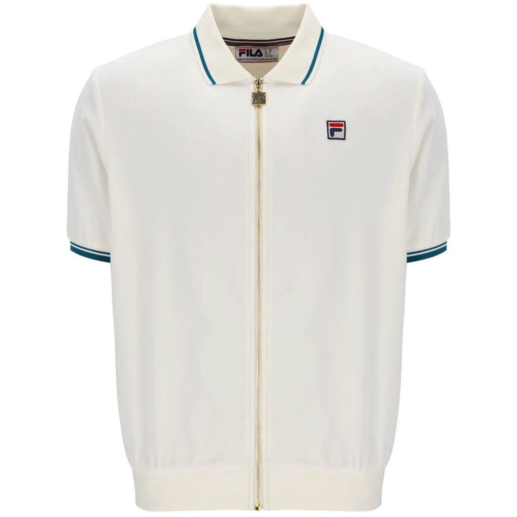 Fila Vintage Terry Velour Polo - Gardenia