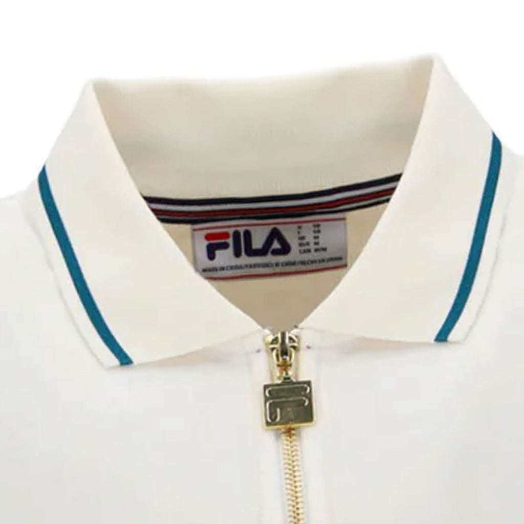 Fila Vintage Terry Velour Polo - Gardenia