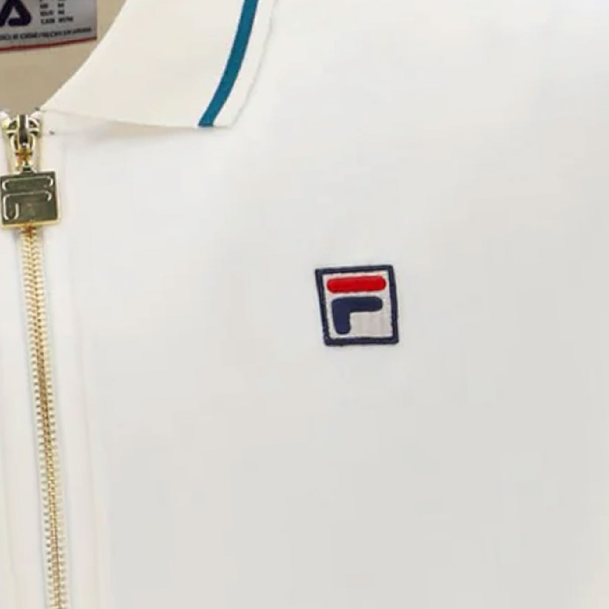 Fila Vintage Terry Velour Polo - Gardenia