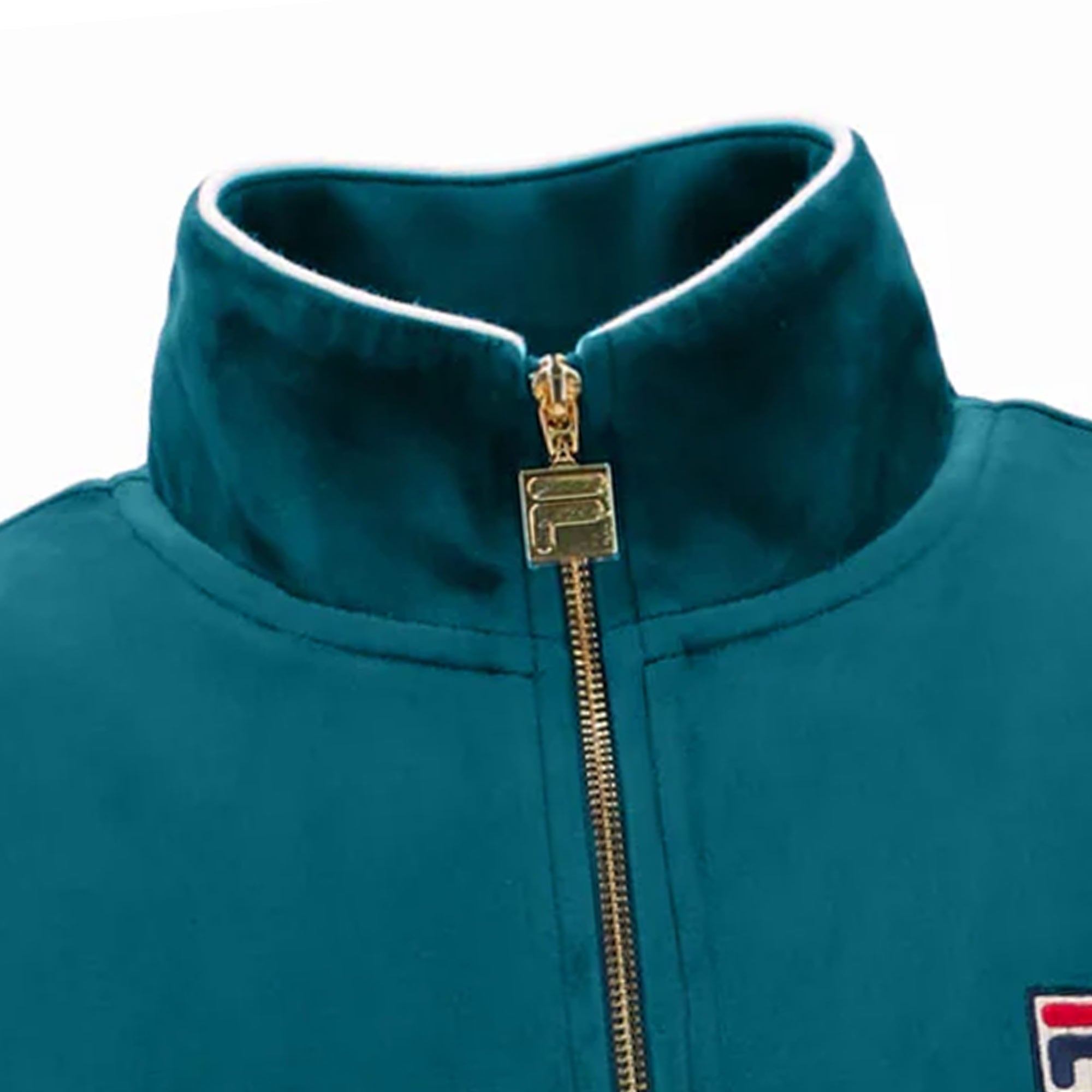 Fila Vintage Irving Velour Track Jacket - Deep Lagoon