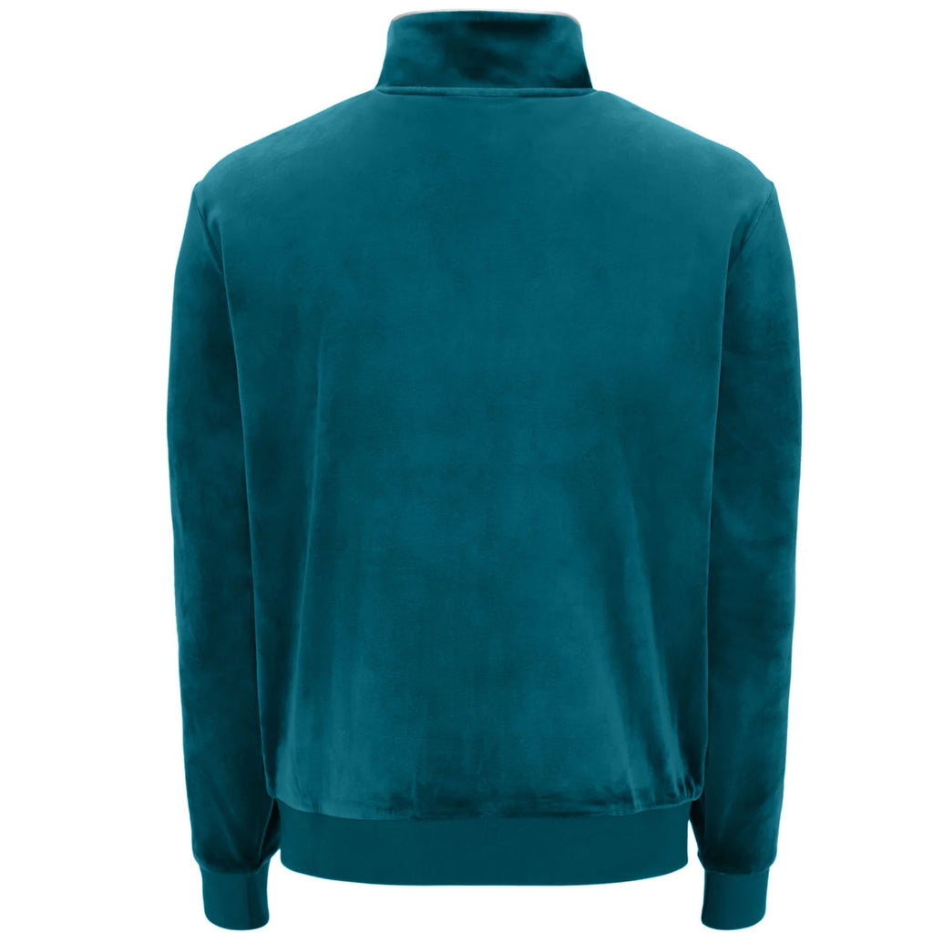 Fila Vintage Irving Velour Track Jacket - Deep Lagoon