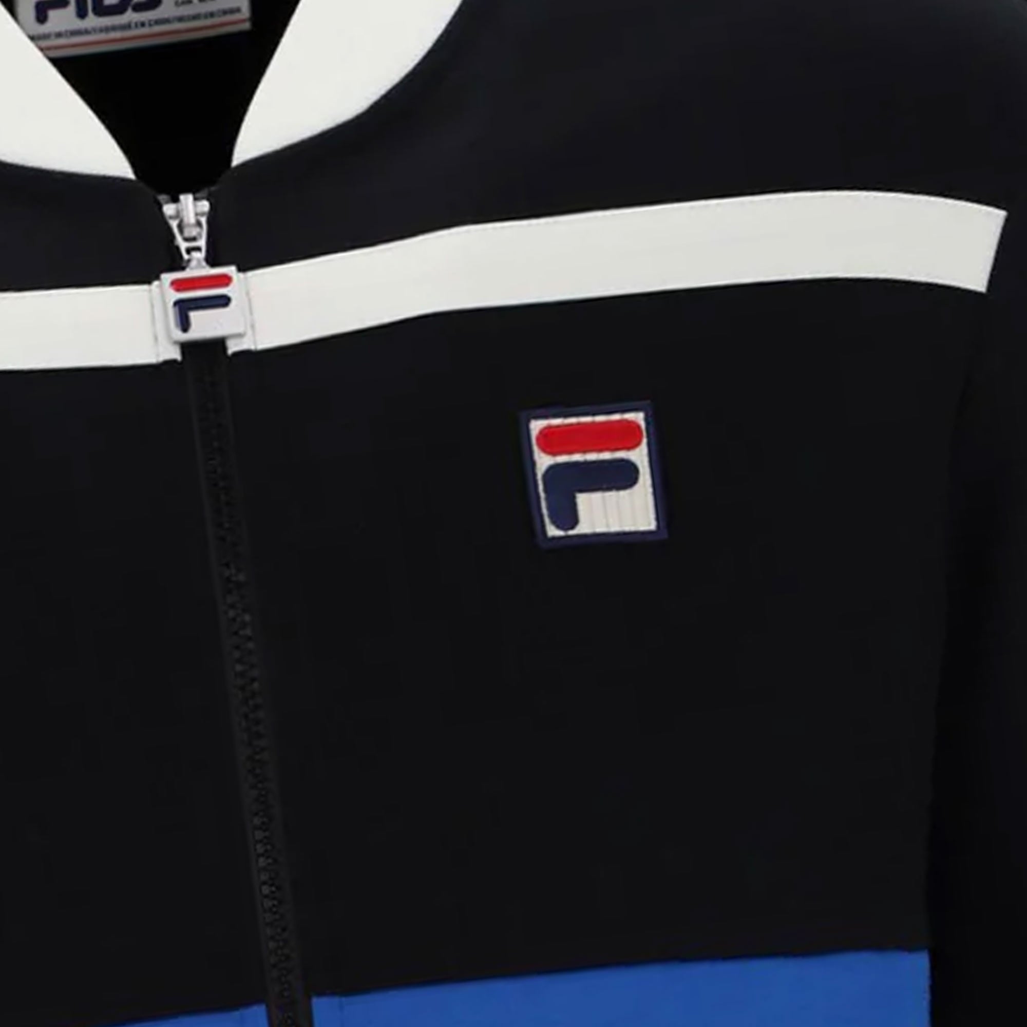 Fila Vintage Stefan Archive Cut And Sew Track Jacket - Black