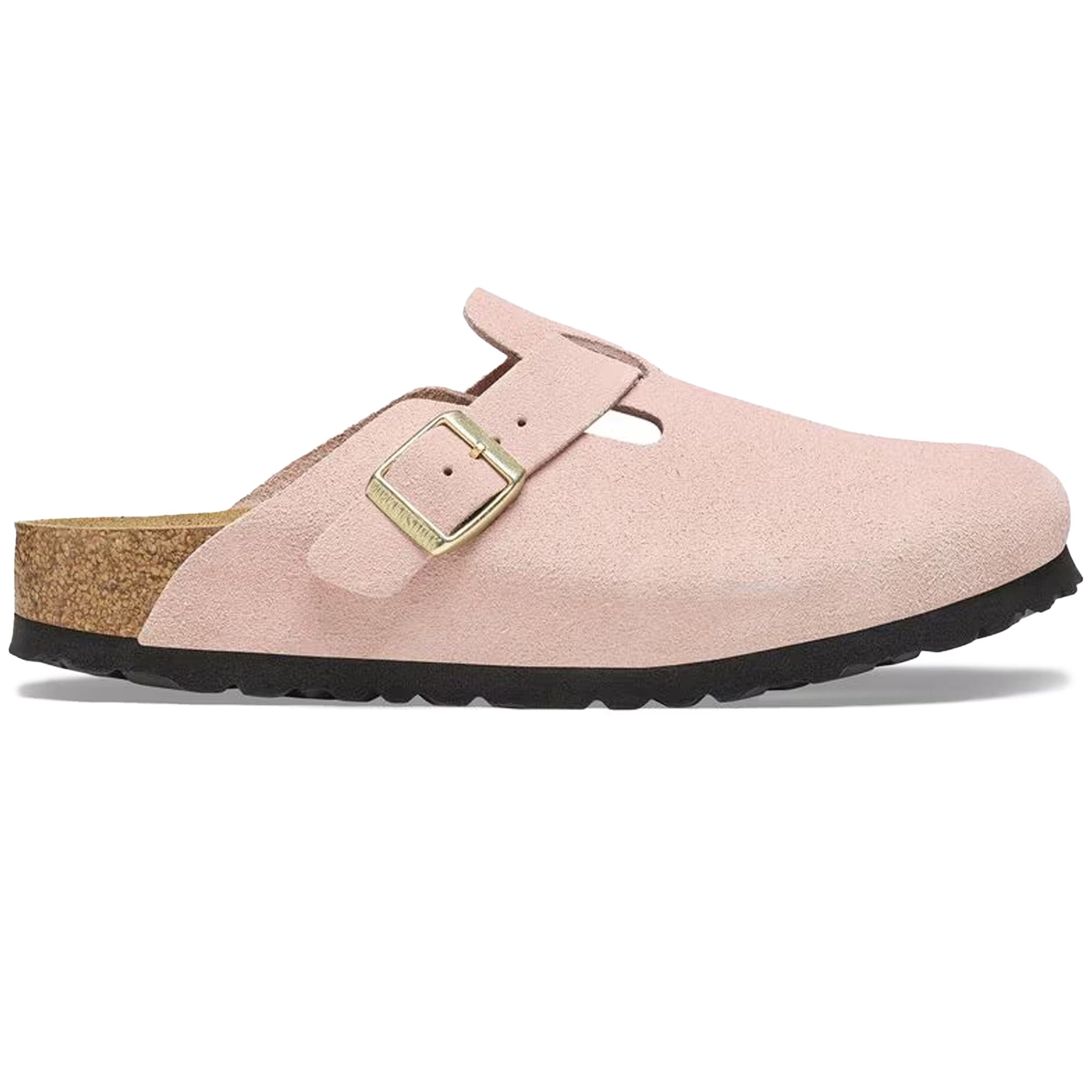 Birkenstock Womens Boston Suede Leather - Light Rose