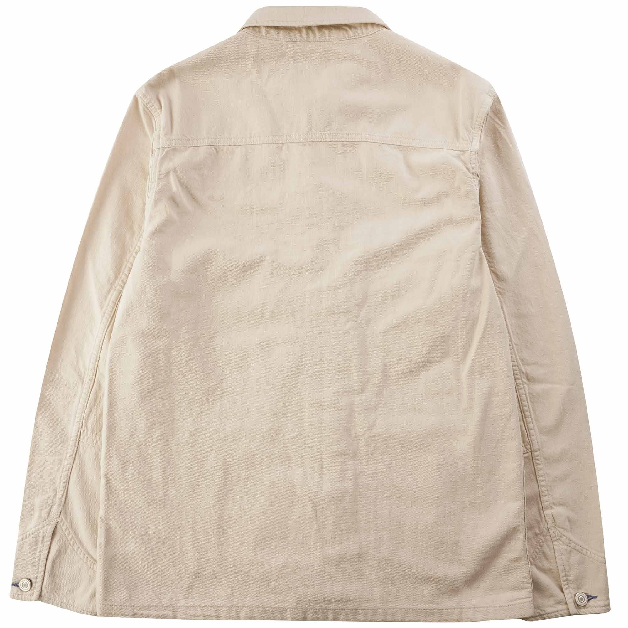 Paul Smith Cotton-Linen 'Broad Stripe Zebra' Work Jacket - Ice White