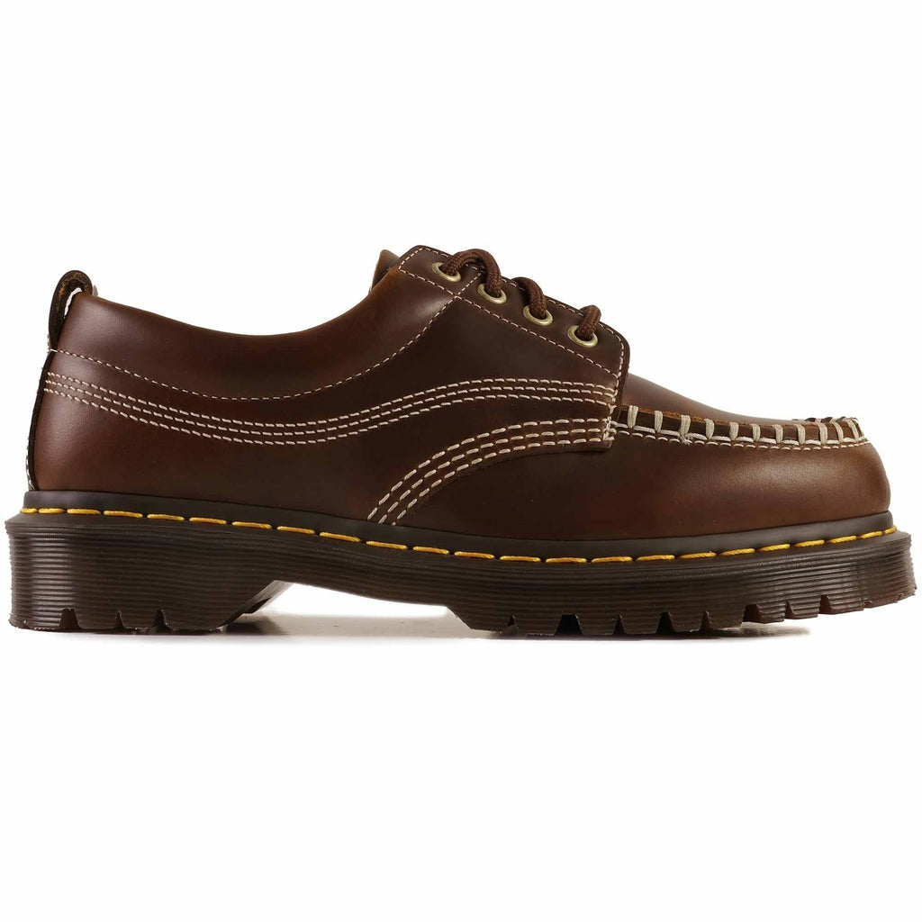 Dr. Martens Lowell 4-Eye Moc Toe Shoe - Butterscotch Leather