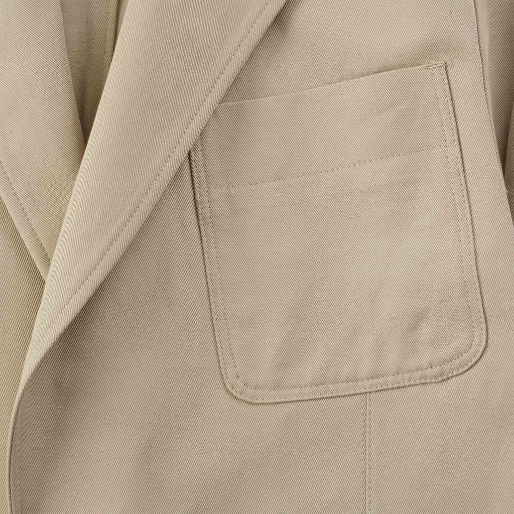 Paul Smith Cotton-Linen Twill Patch-Pocket Blazer - Beige