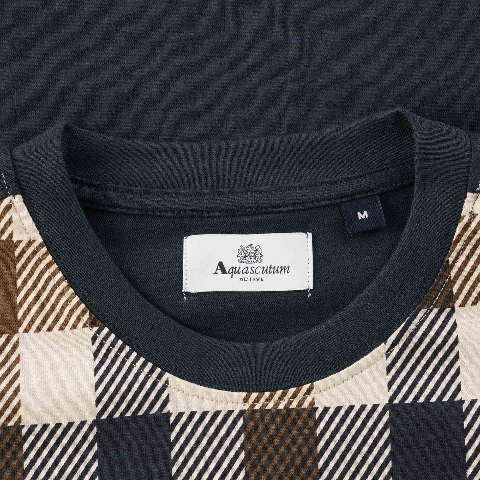 Aquascutum Macro Iconic T-Shirt - Navy