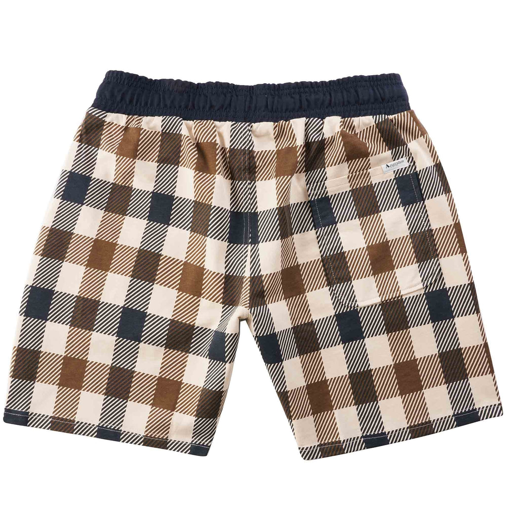 Aquascutum Macro Club Check Sweat Shorts - Navy