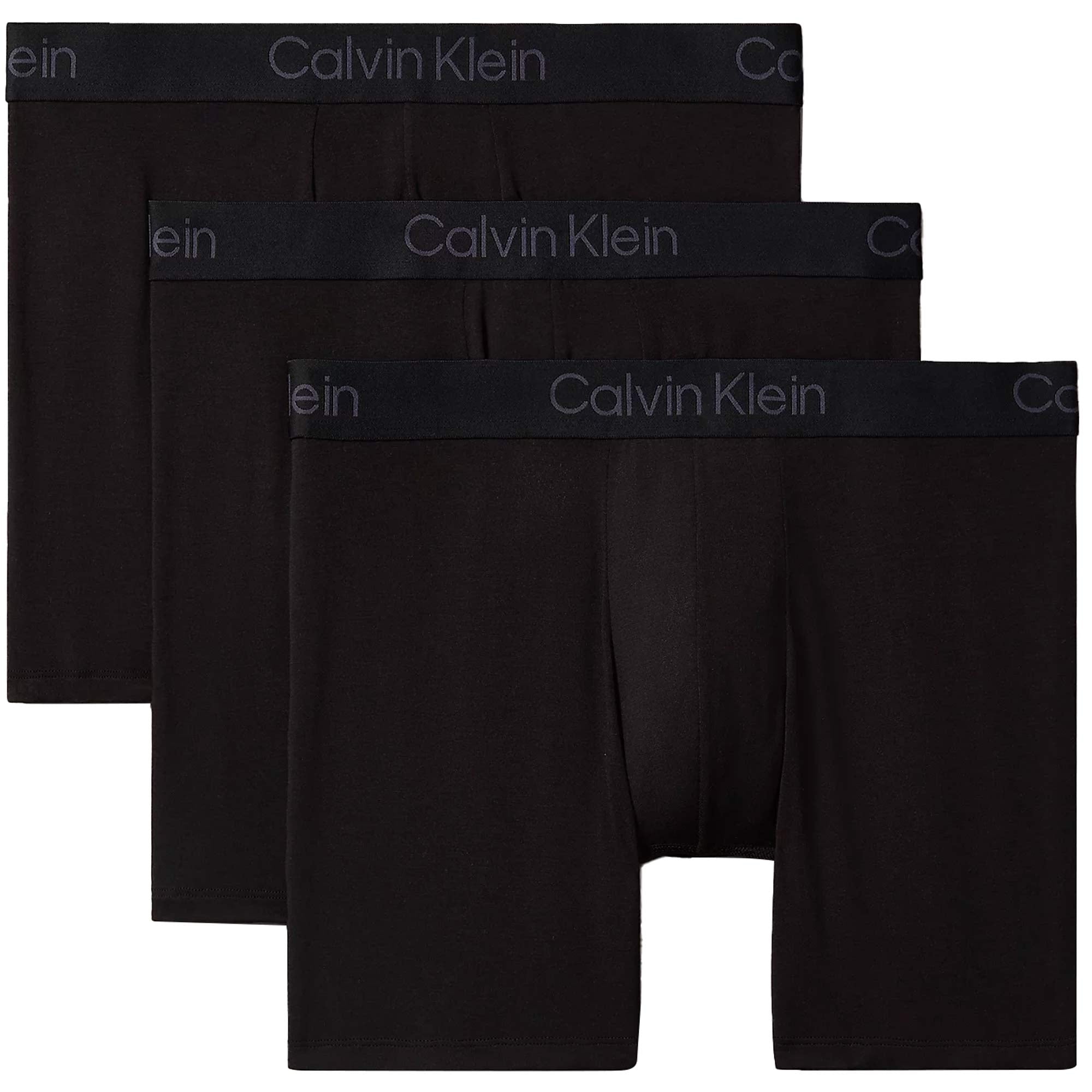 Calvin Klein 3 Pack Boxer Briefs - Ultra Soft Modal - Black