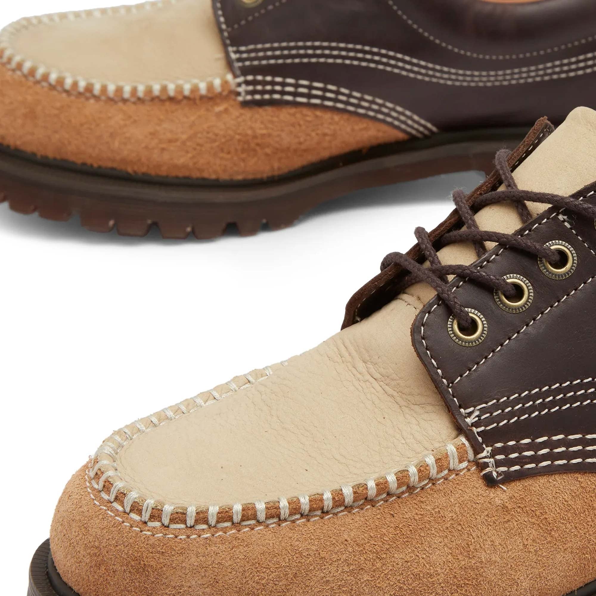 Dr. Martens Lowell 4-Eye Moc Toe Shoe - Dark Brown
