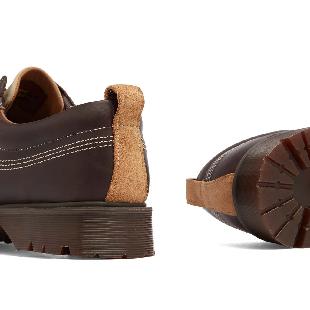 Dr. Martens Lowell 4-Eye Moc Toe Shoe - Dark Brown