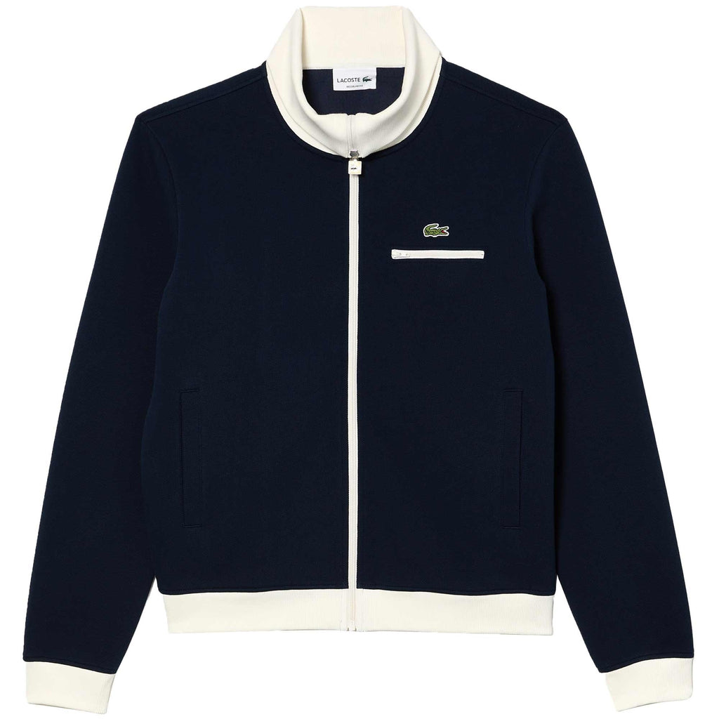 Lacoste Regular Fit Zip-Up Paris Sweatshirt - Navy