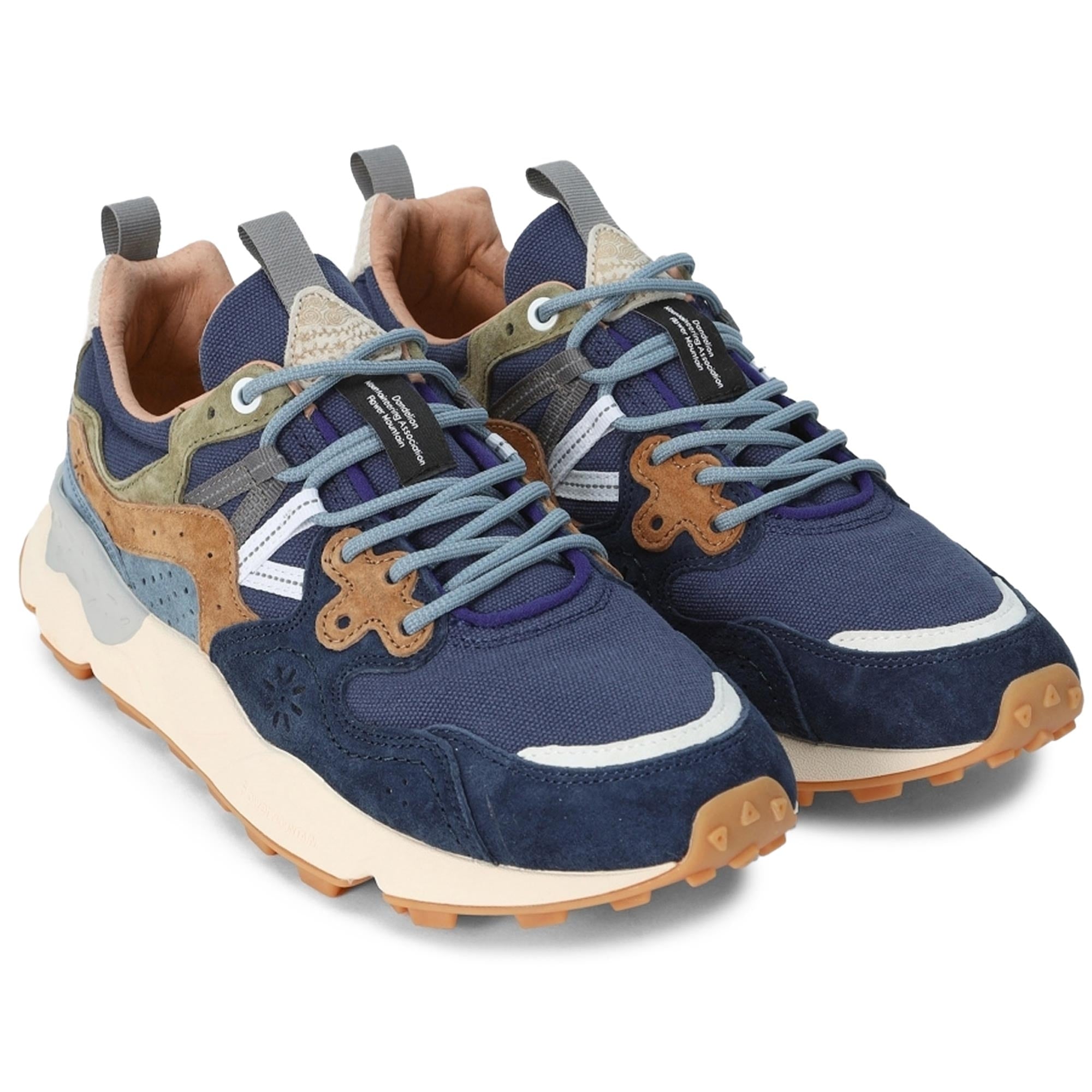 Flower Mountain Yamano 3 Suede/Canvas - Blue