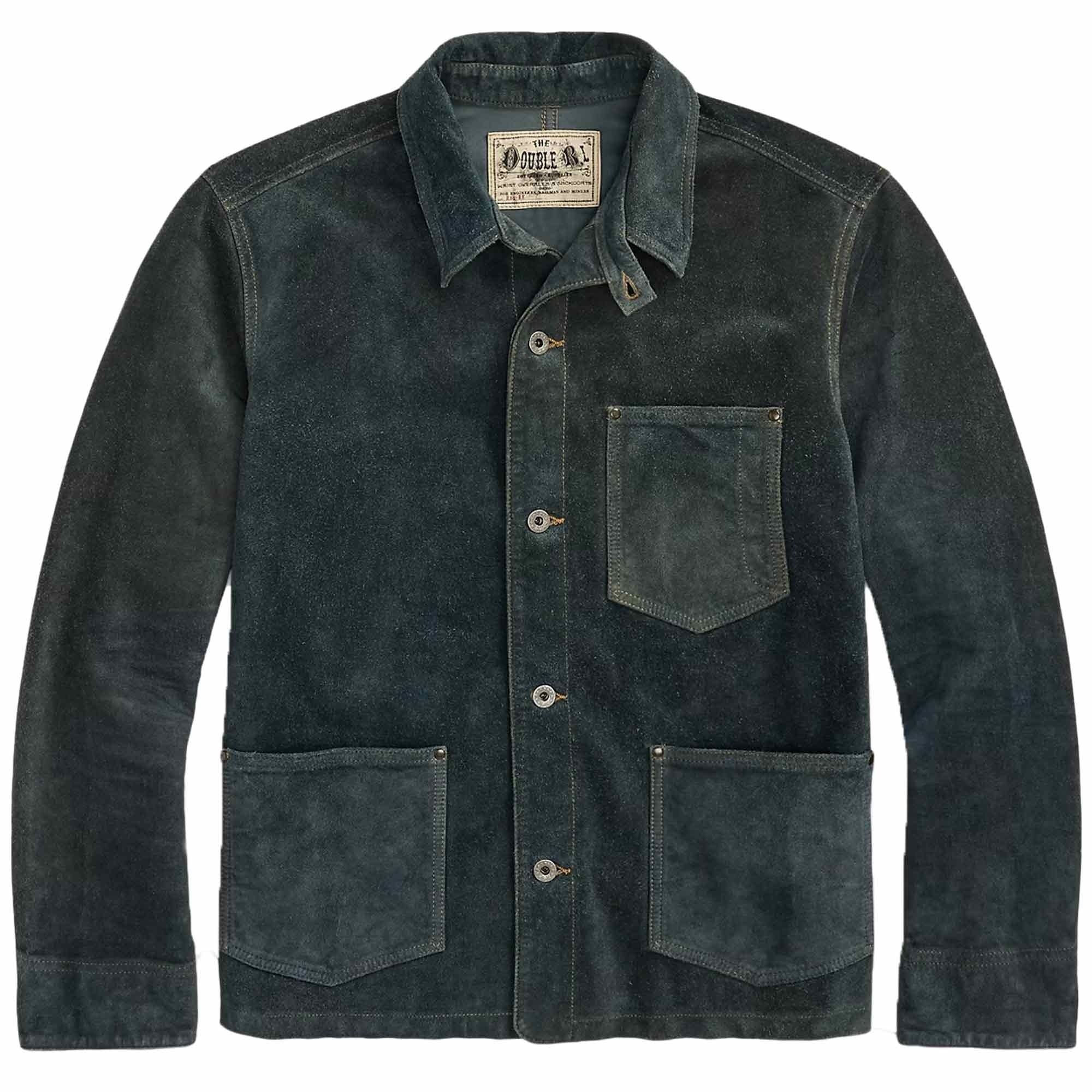 RRL by Ralph Lauren Roughout Suede Jacket - Indigo