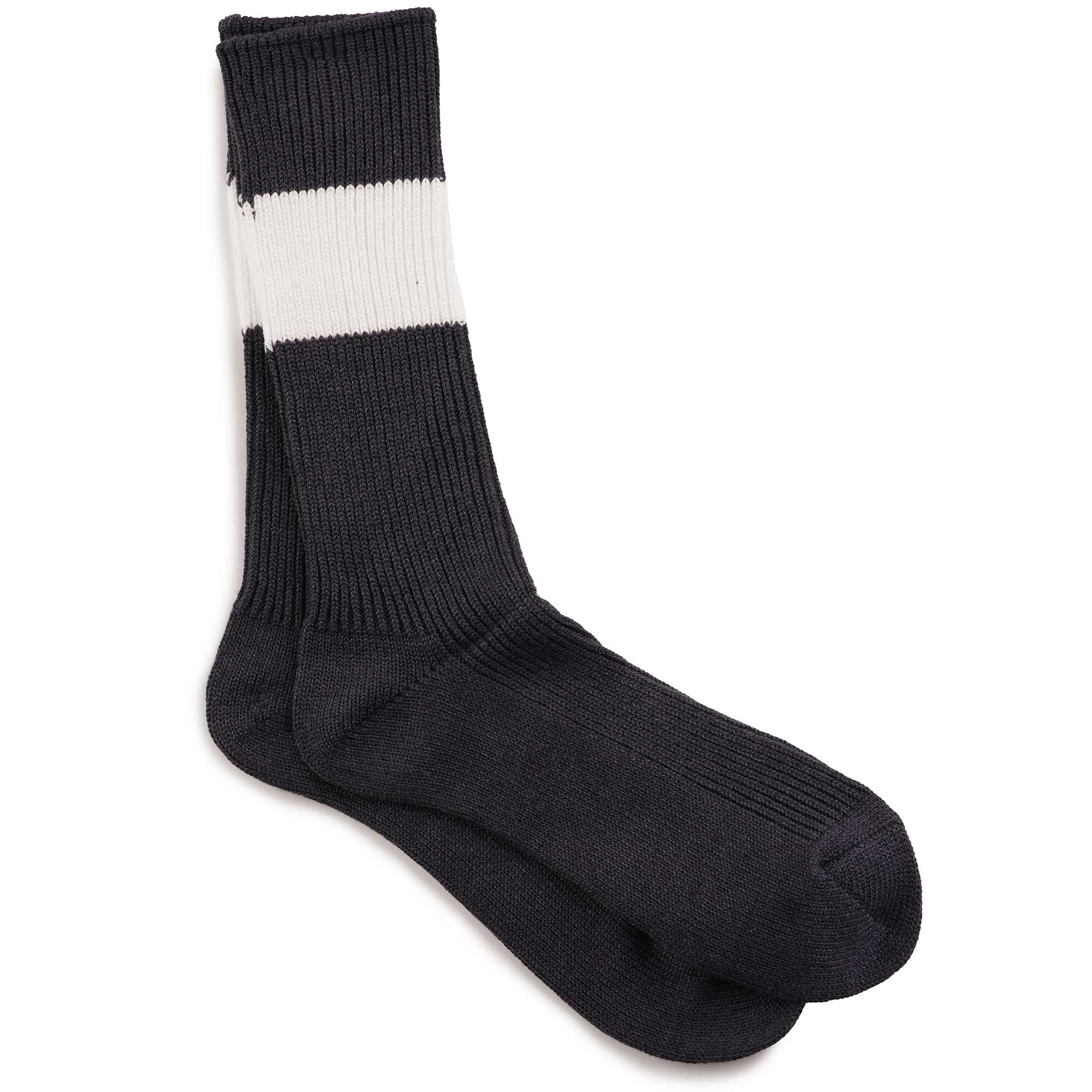 Anonymous Ism Stripe Crew Socks - Grey
