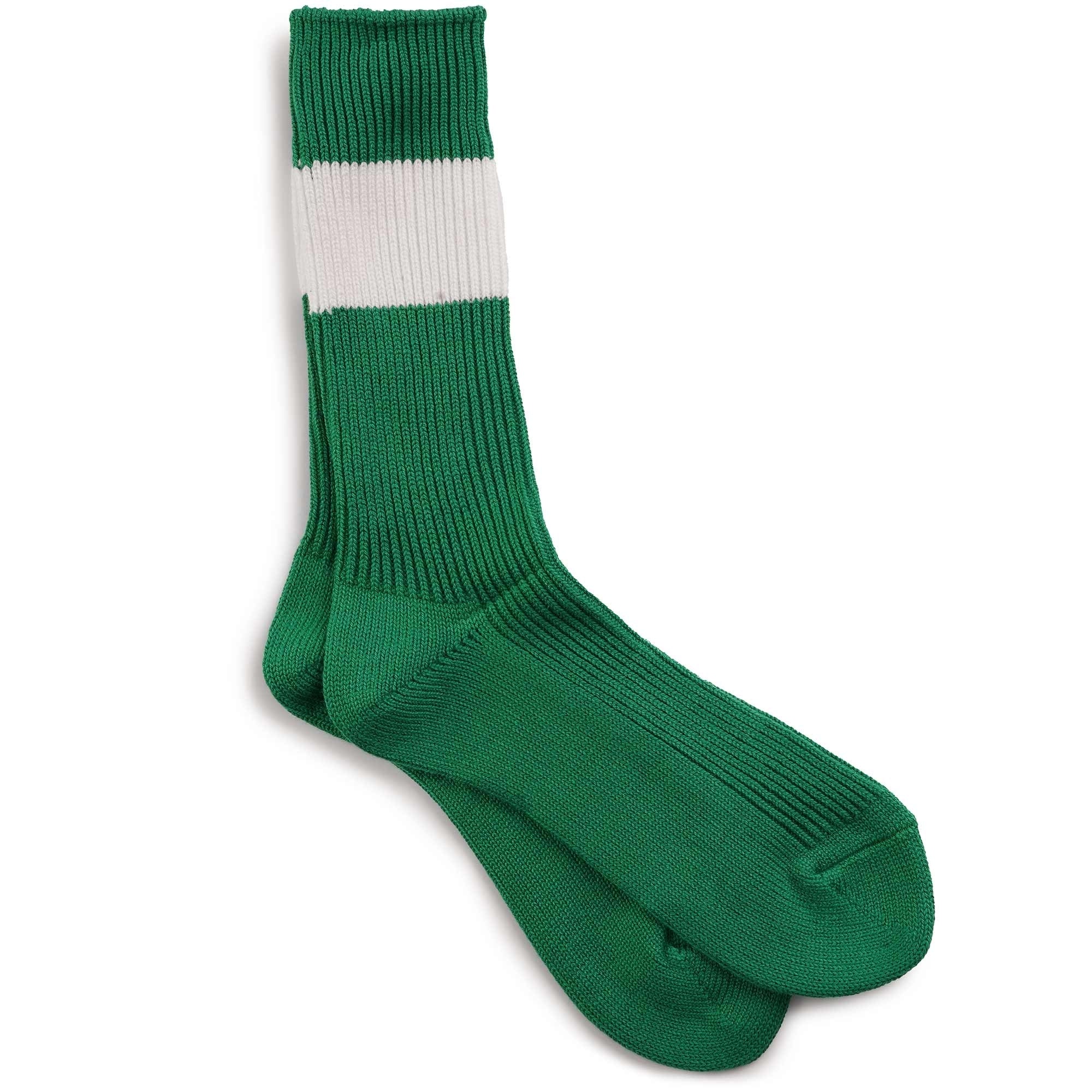 Anonymous Ism Stripe Crew Socks - Green