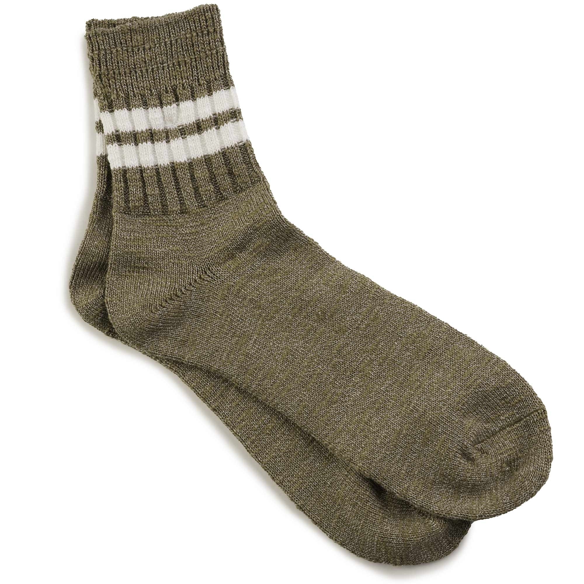 Anonymous Ism Slub Line Socks - Khaki