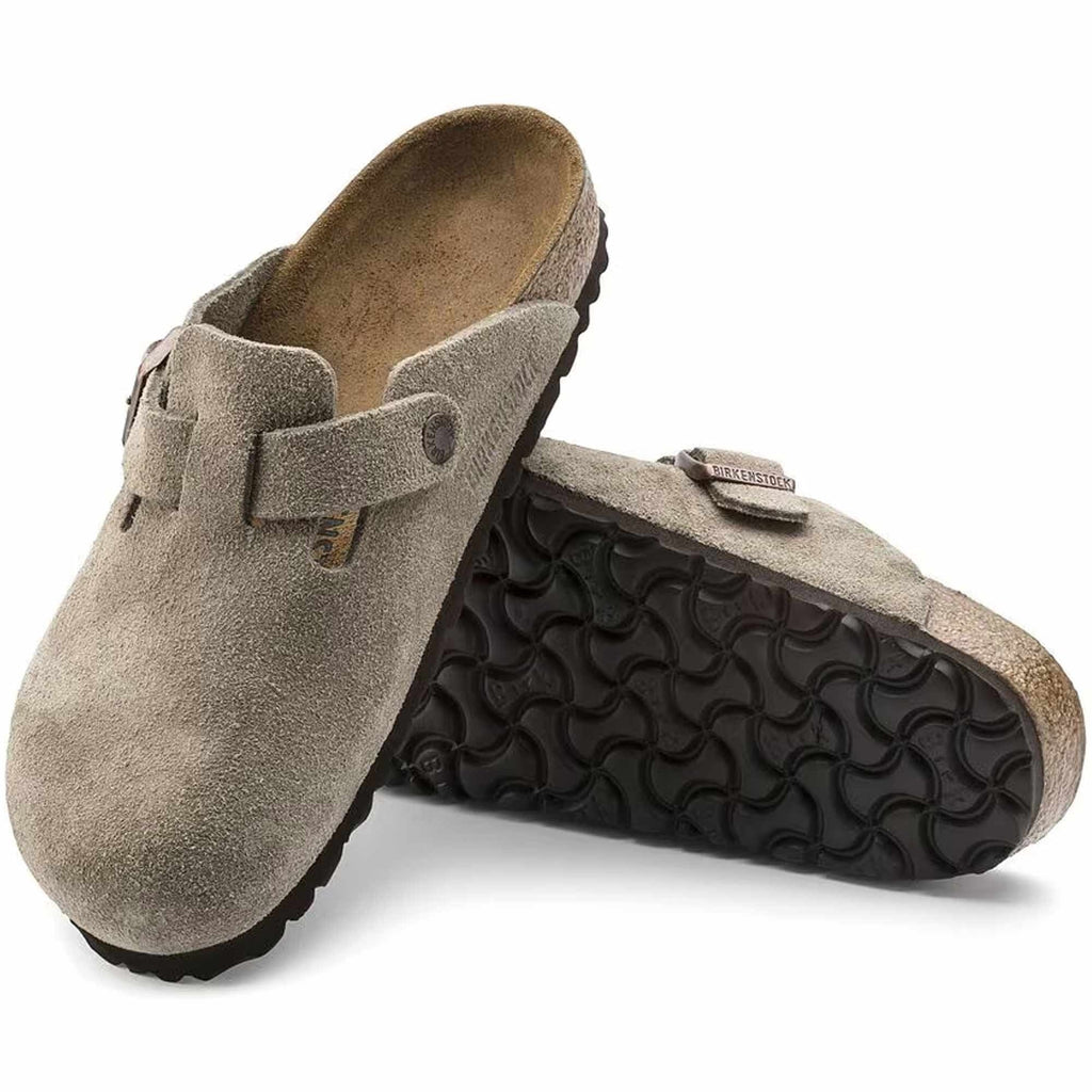 Birkenstock Boston Suede Leather - Taupe