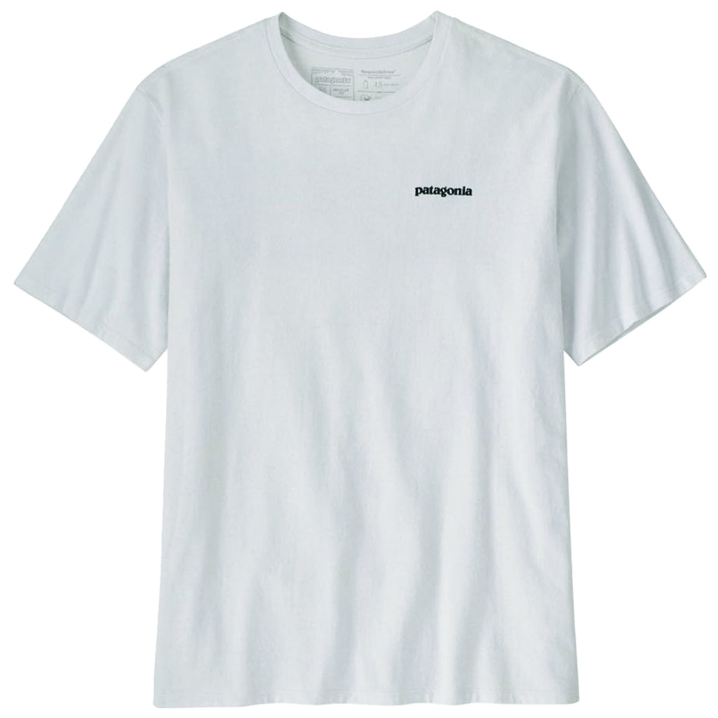 Patagonia P-6 Logo Responsibili-Tee¨ - White Blue