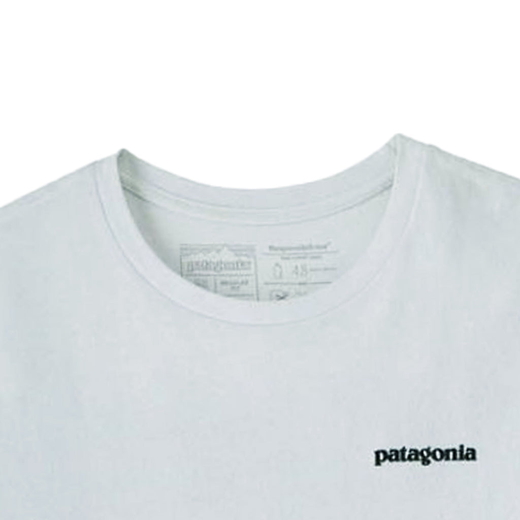 Patagonia P-6 Logo Responsibili-Tee¨ - White Blue
