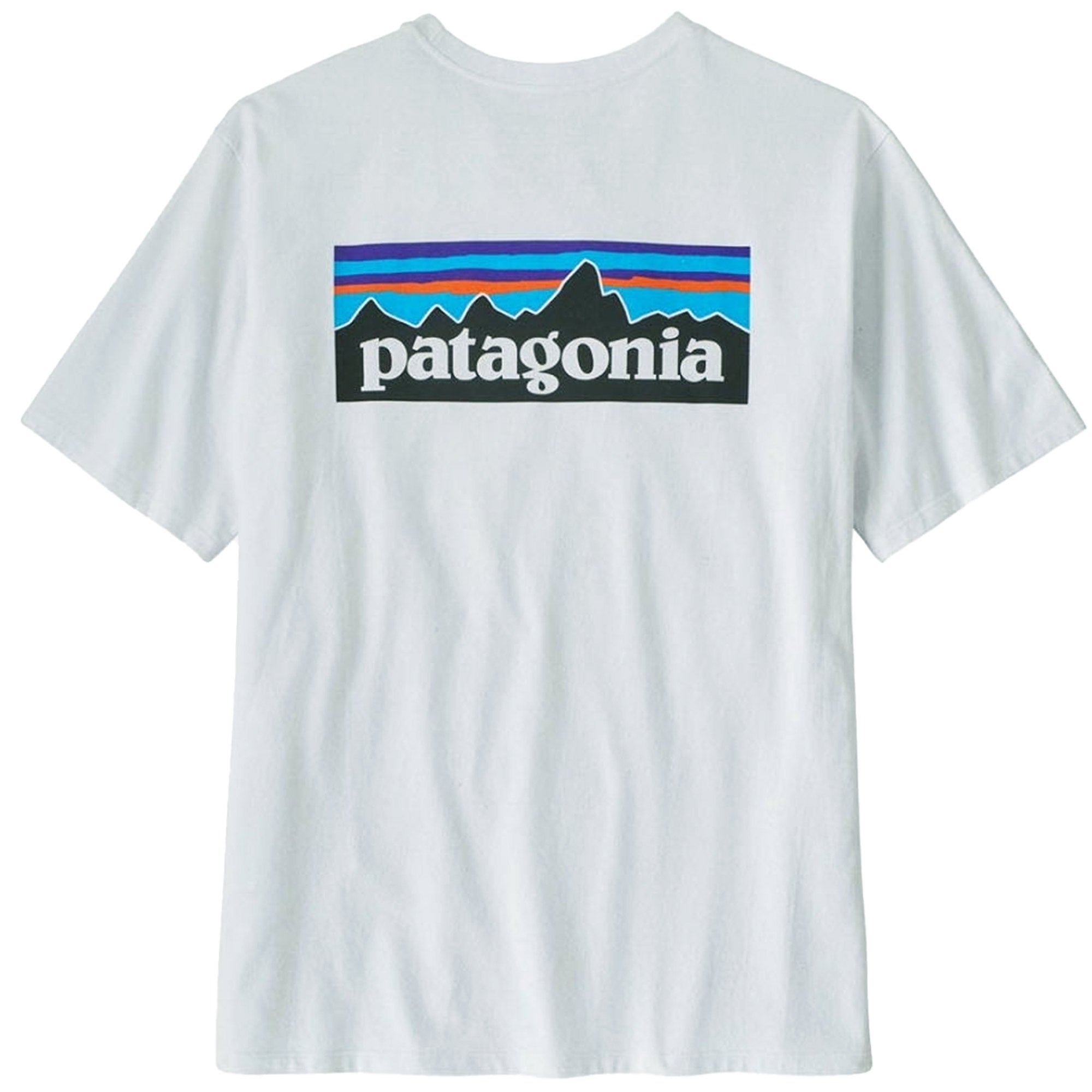 Patagonia P-6 Logo Responsibili-Tee¨ - White Blue