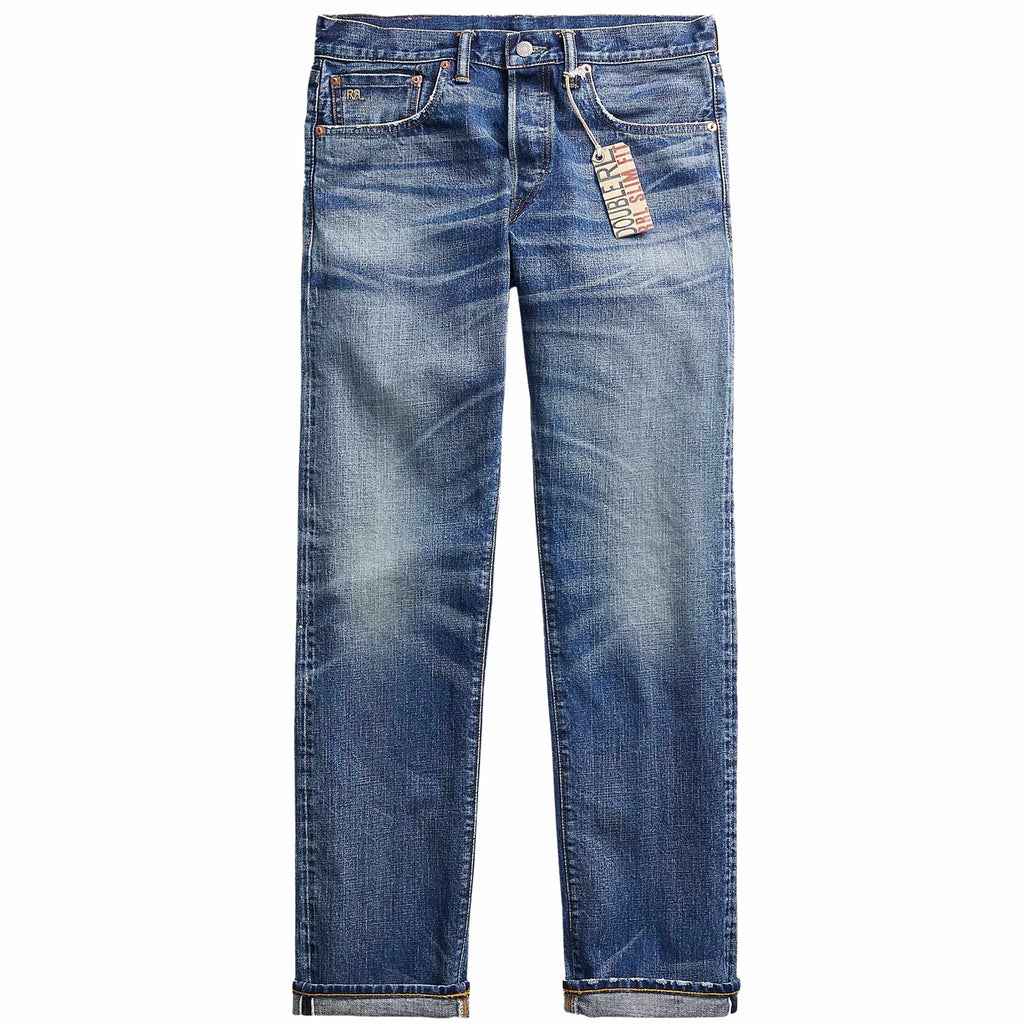 RRL by Ralph Lauren Slim Fit Hillsview Selvedge Jeans - Blue