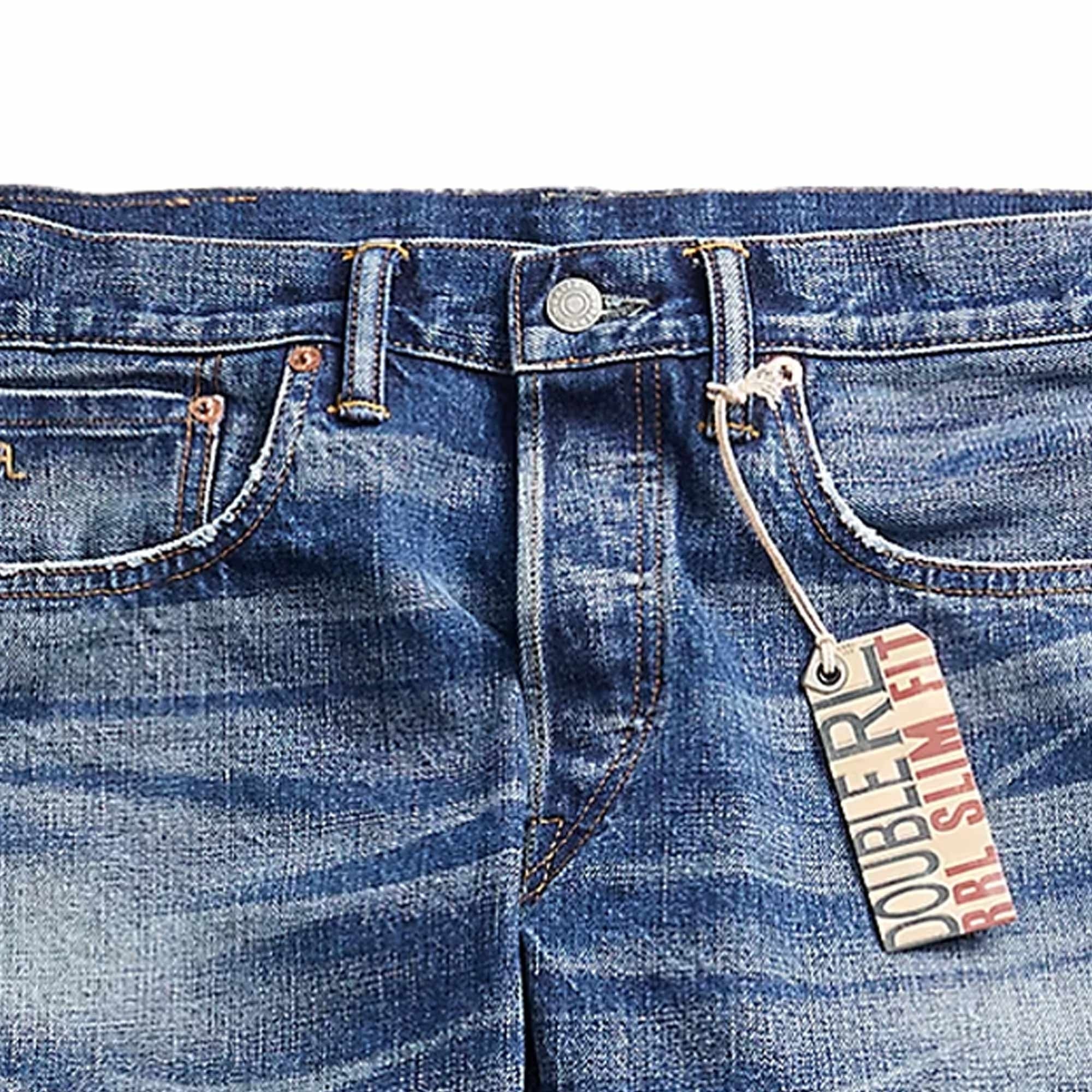 RRL by Ralph Lauren Slim Fit Hillsview Selvedge Jeans - Blue