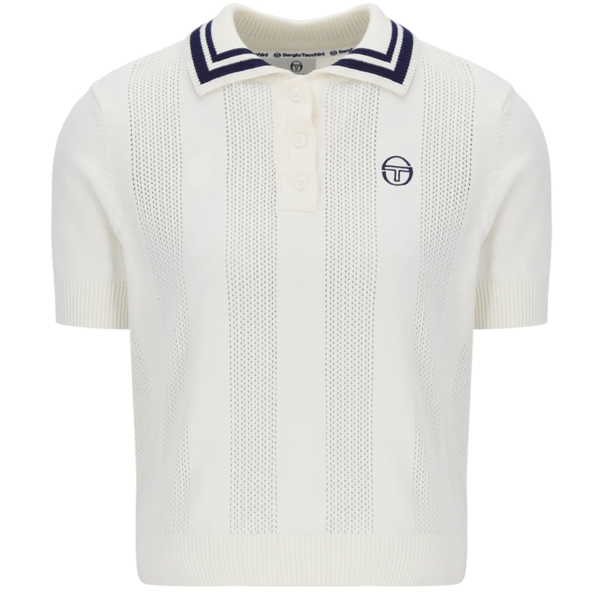 Sergio Tacchini Women's Reggi Knitted Polo Shirt - Gardenia