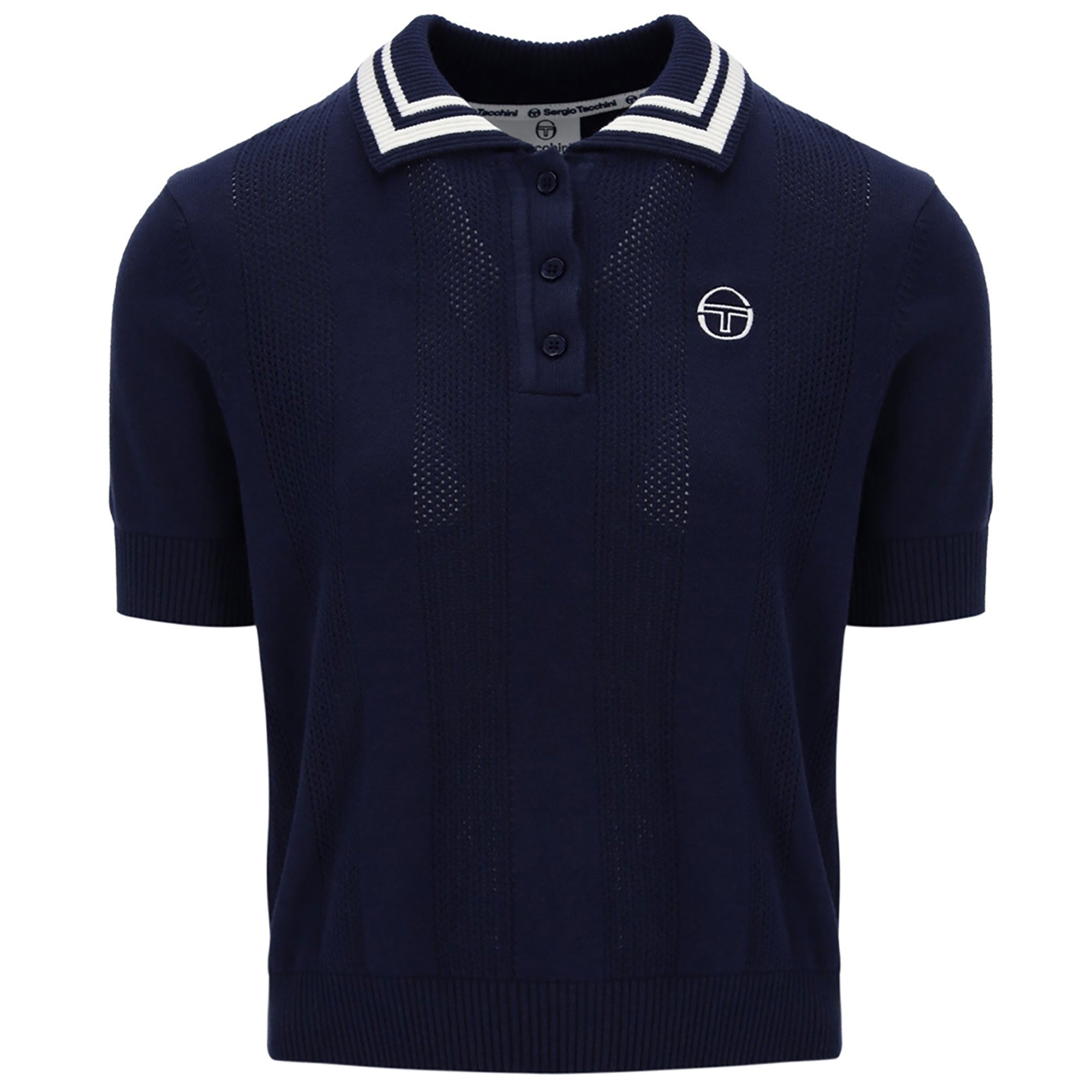 Sergio Tacchini Women's Reggi Knitted Polo Shirt - Maritime Blue
