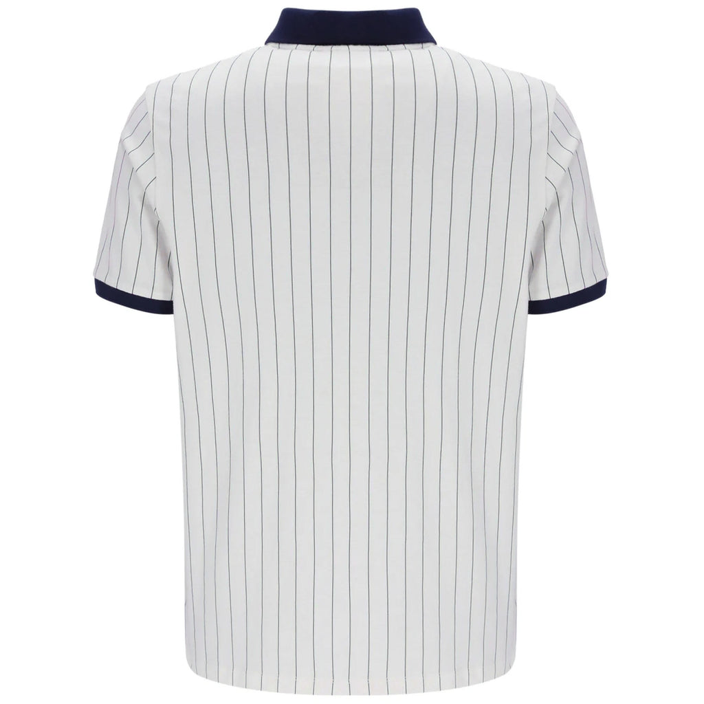 Fila Vintage BB1 Classic Vintage Striped Polo Shirt - White