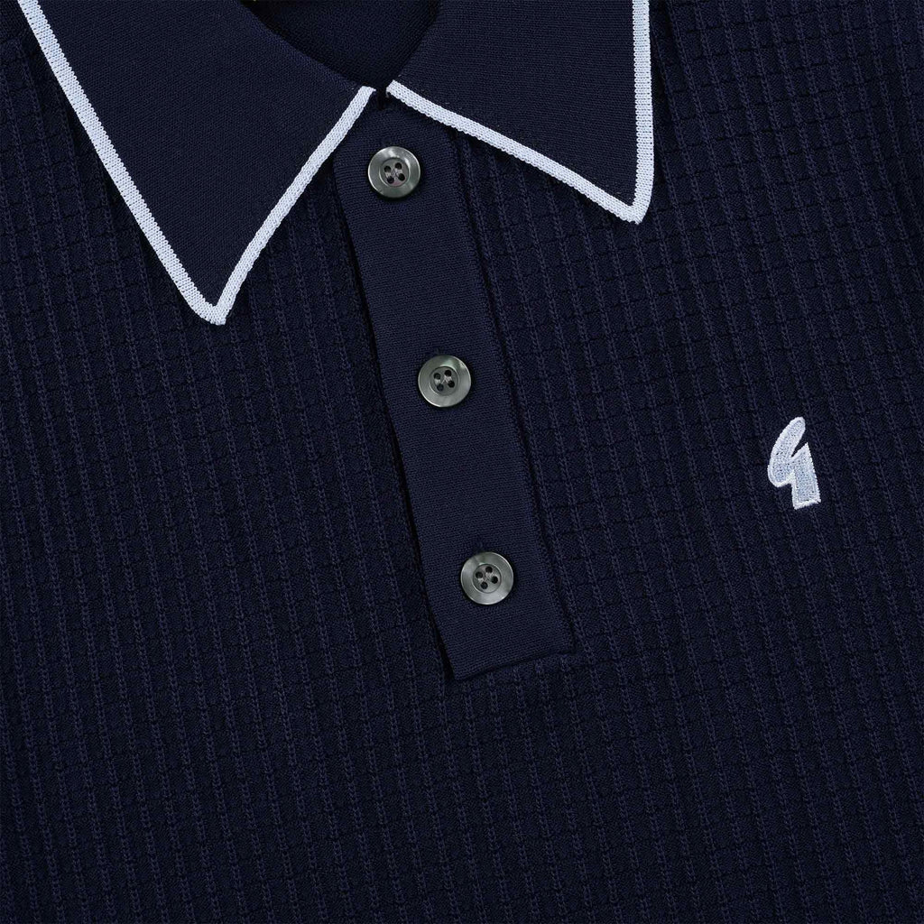 Gabicci Vintage Malcom Polo Shirt - Navy