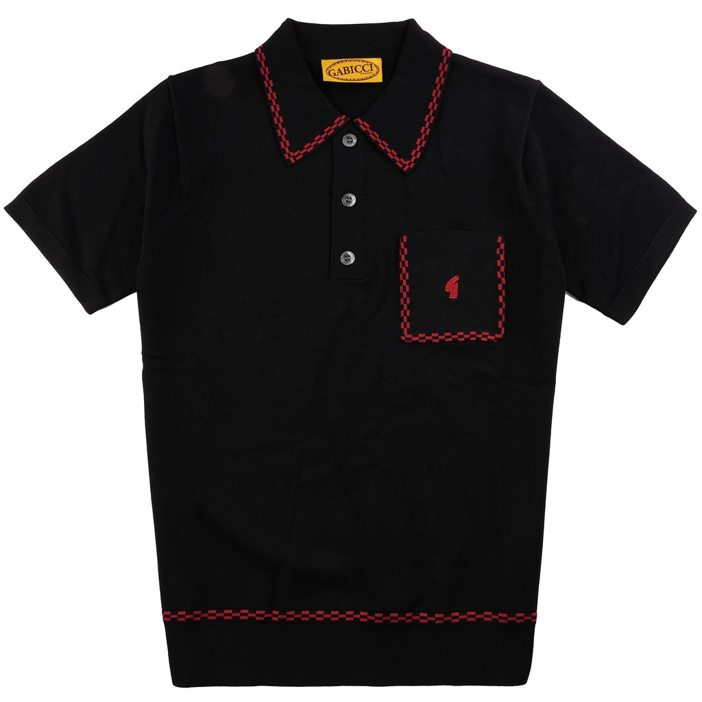 Gabicci Vintage Alexander Polo Shirt - Black