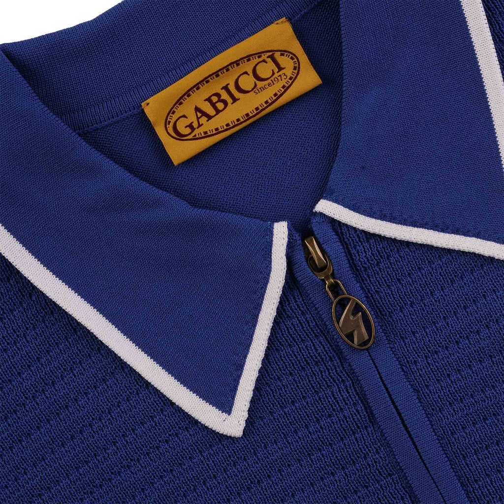 Gabicci Vintage Alfeo Polo Shirt - Sapphire