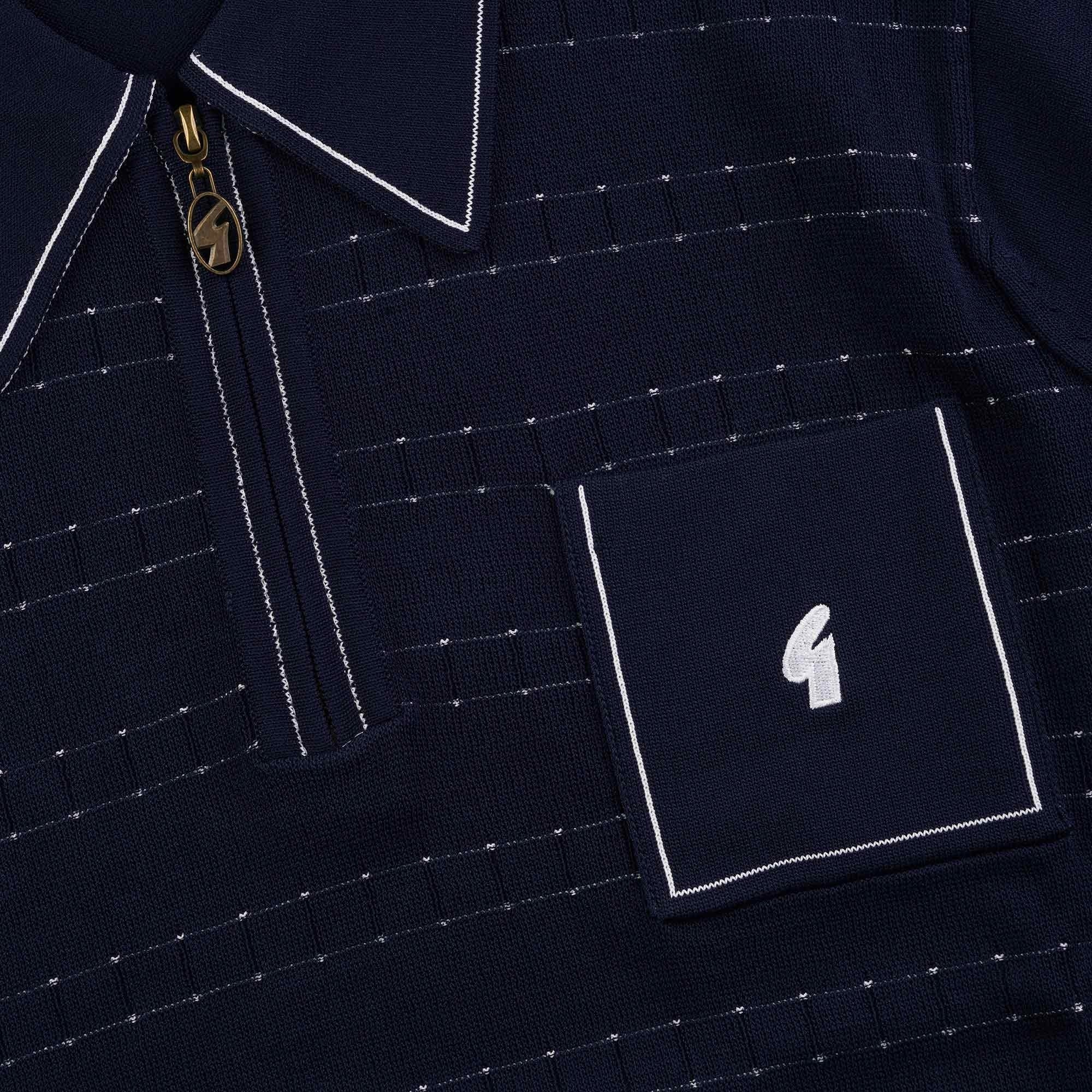 Gabicci Vintage Chris Polo Shirt - Navy