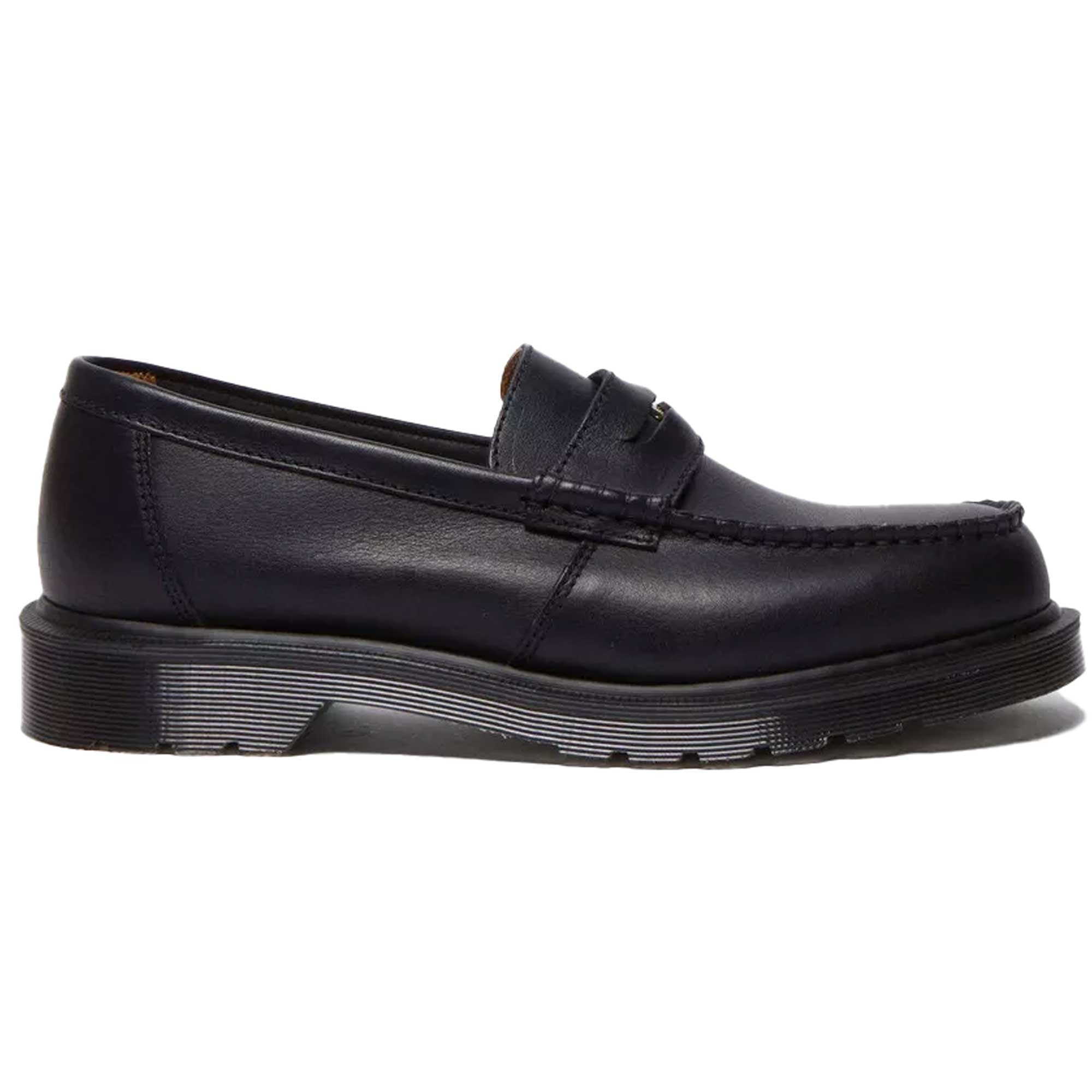 Dr. Martens Made In England Penton Classic Calf Leather Loafers - Black