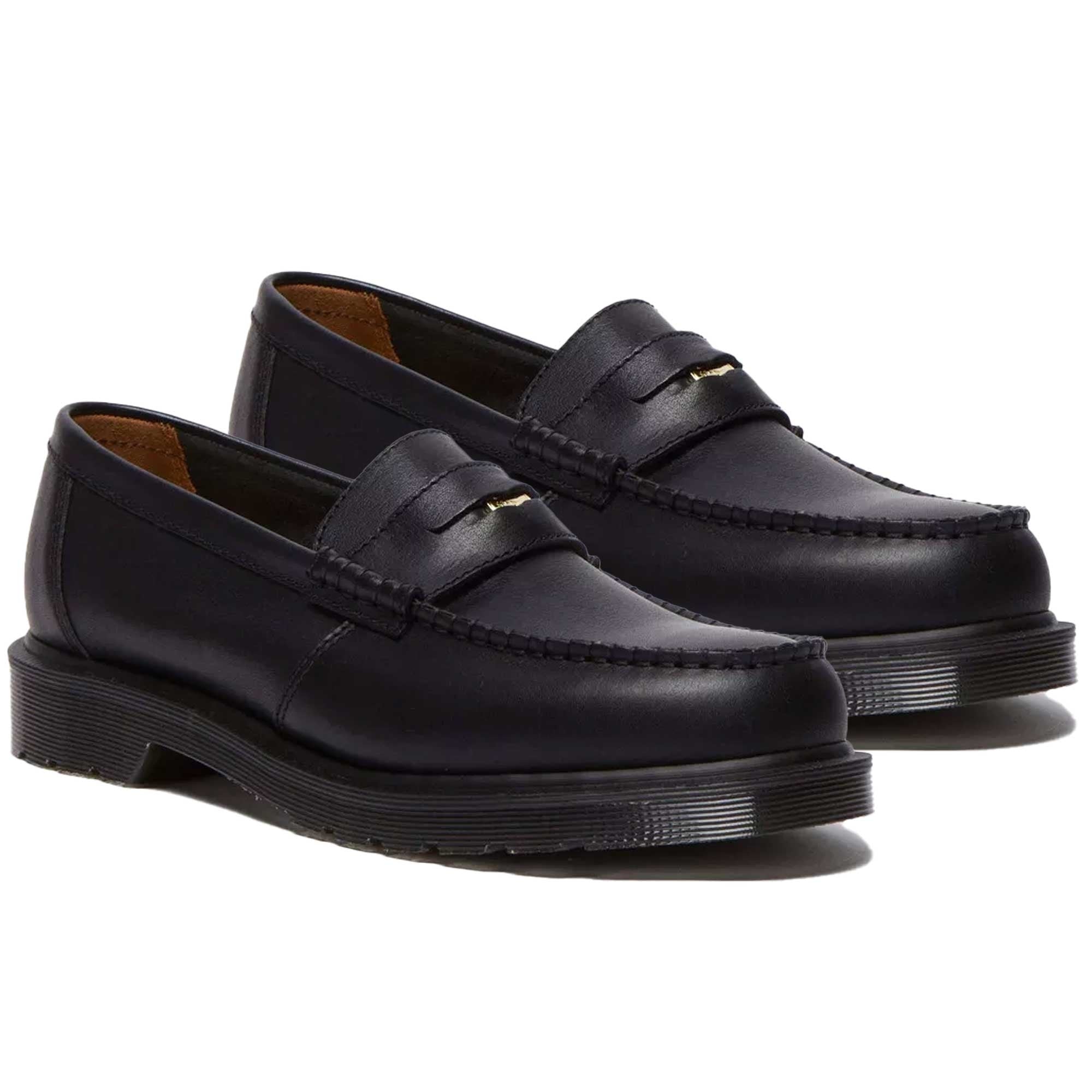 Dr. Martens Made In England Penton Classic Calf Leather Loafers - Black