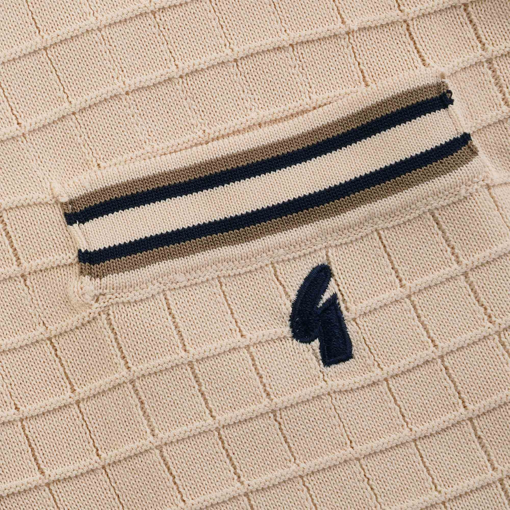 Gabicci Vintage Dario Polo Shirt - Cream