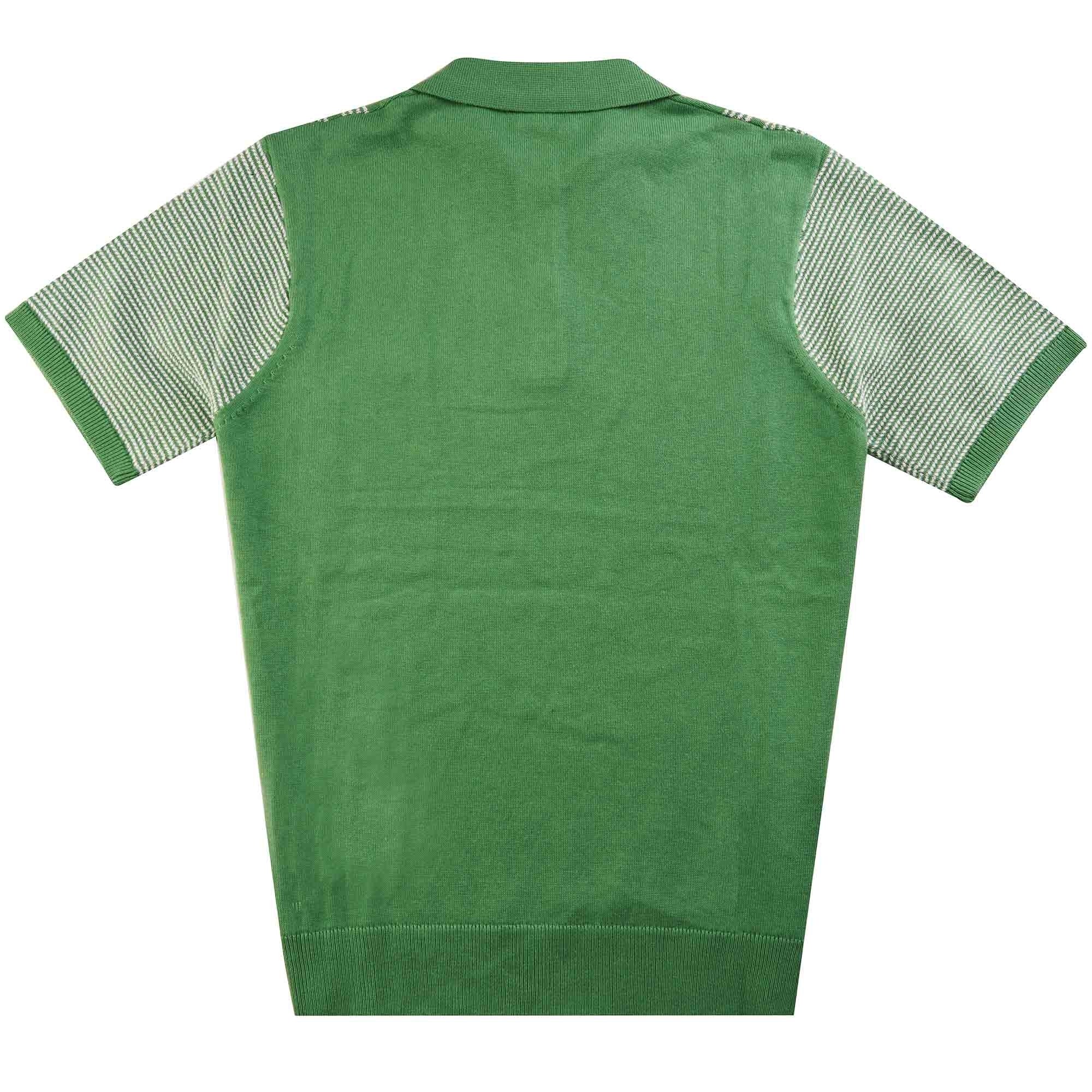 Gabicci Vintage Dante Knitted Polo Shirt - Verde
