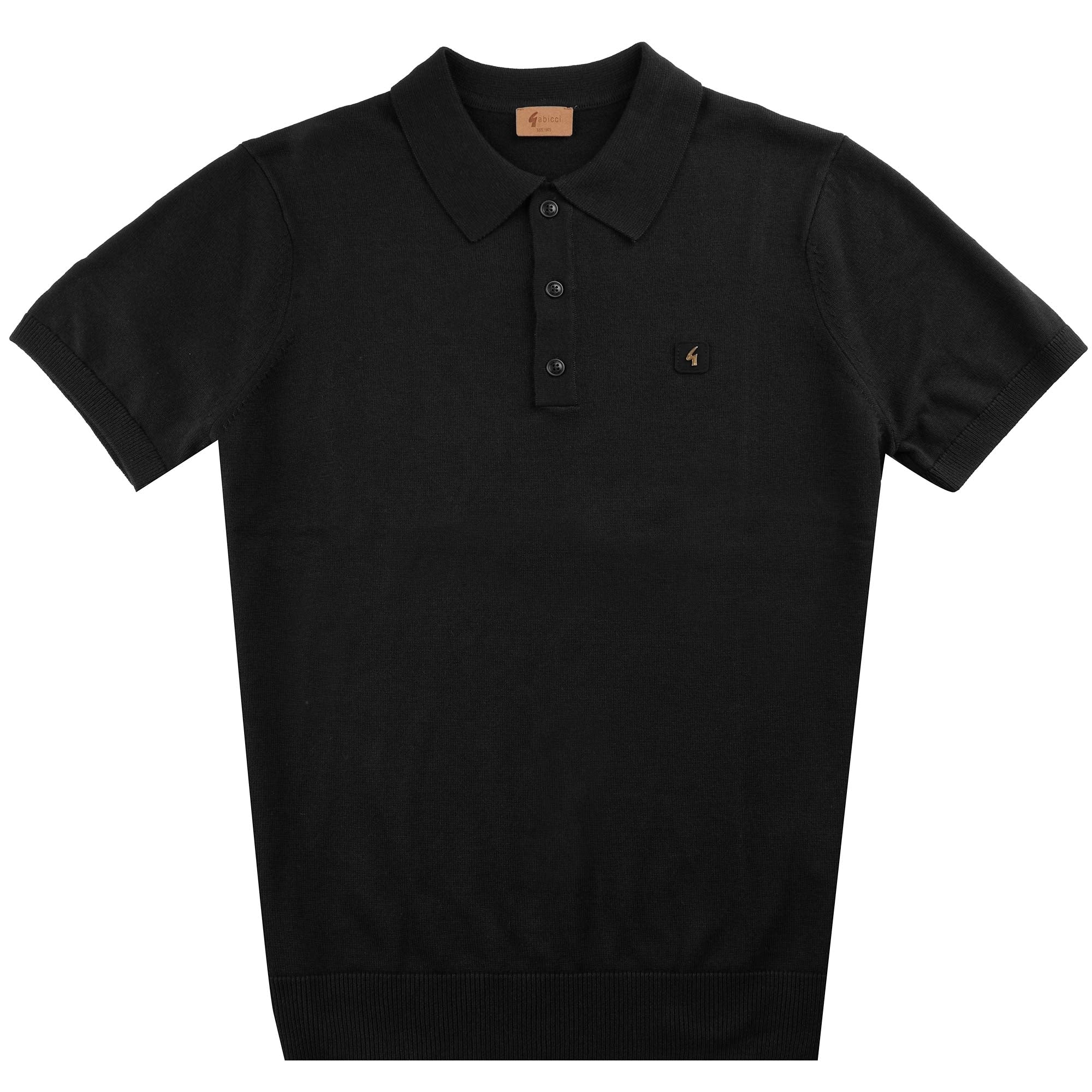 Gabicci Vintage Jackson Polo Shirt - Black