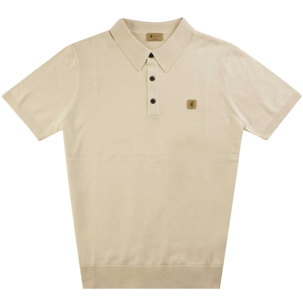 Gabicci Vintage Jackson Polo Shirt - Cream