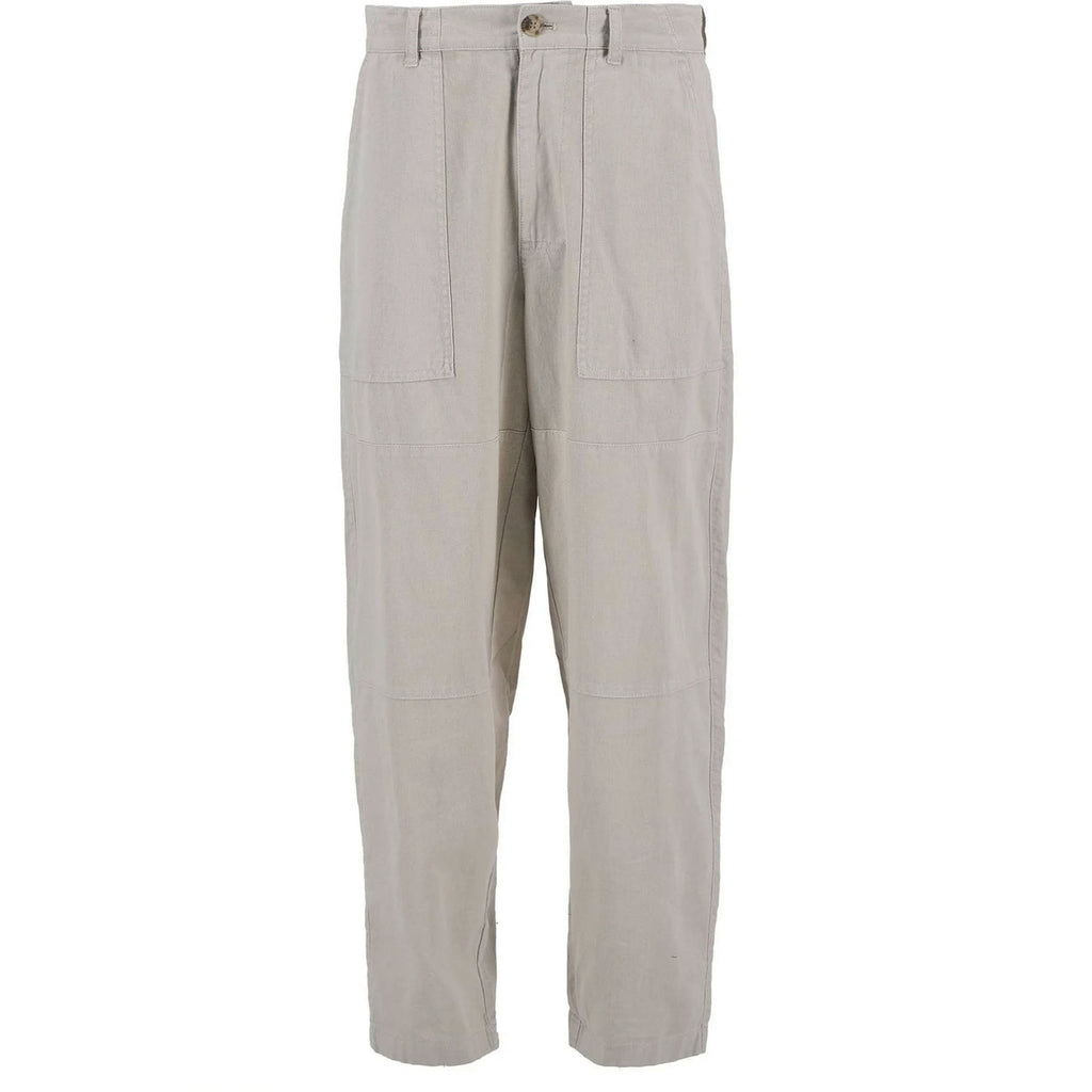 Barbour Linen-Blend Relaxed Trousers - Mist