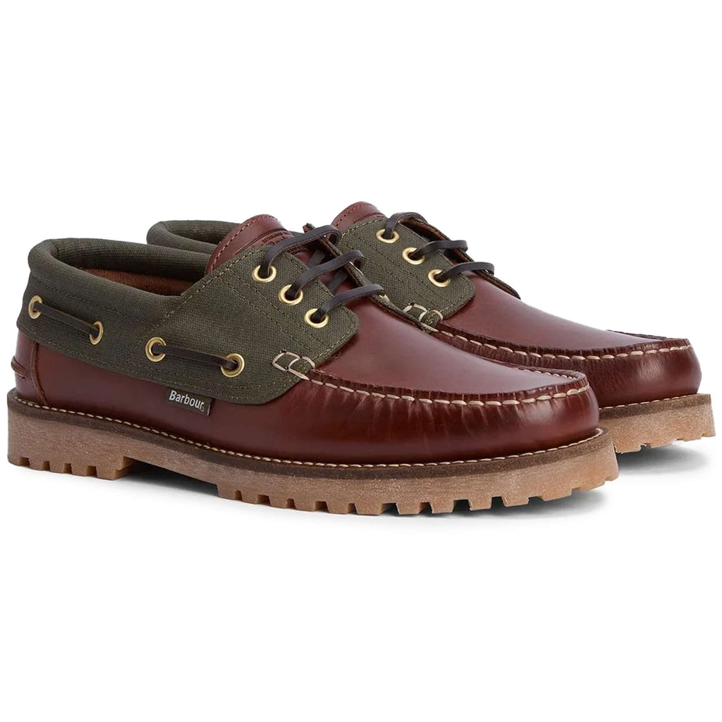Barbour Re-Engineered Deck Boat Shoes - Mahogany
