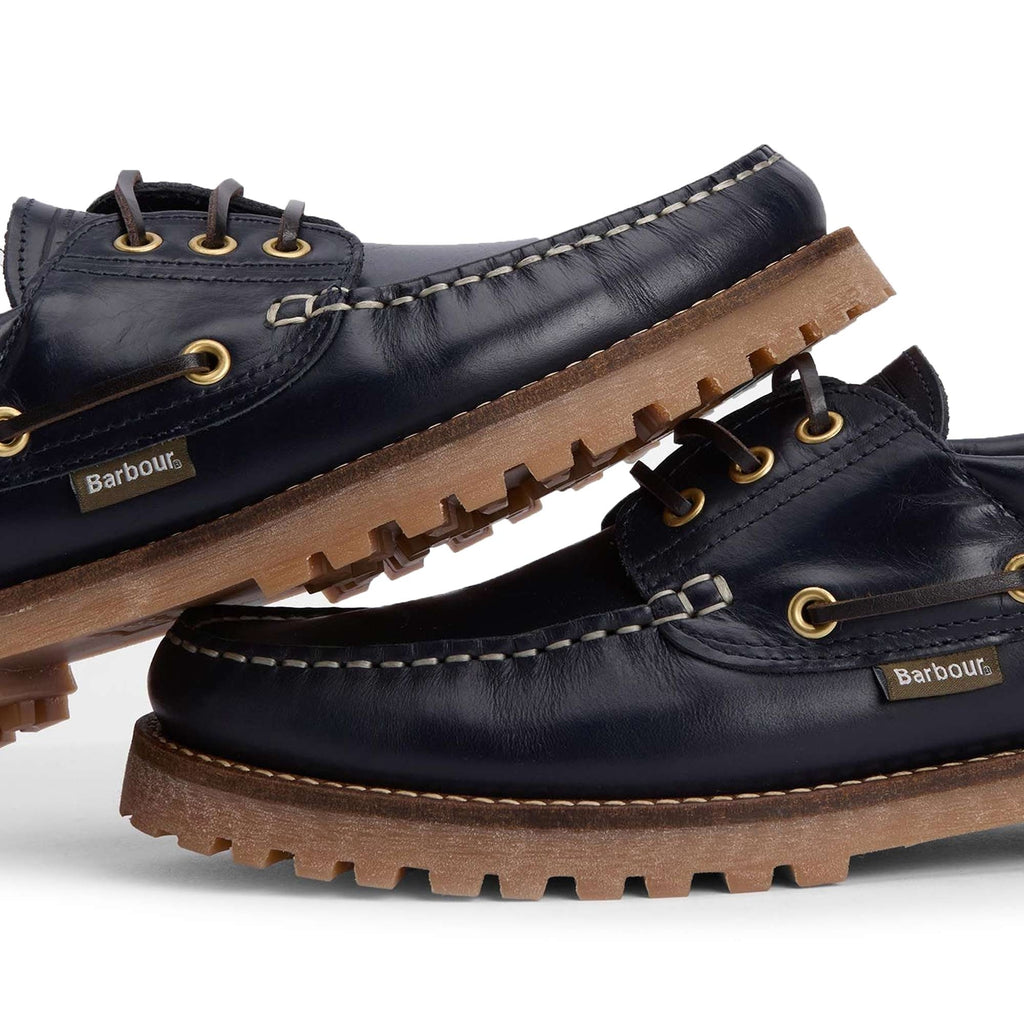 Barbour Re-Engineered Deck Boat Shoes - Navy