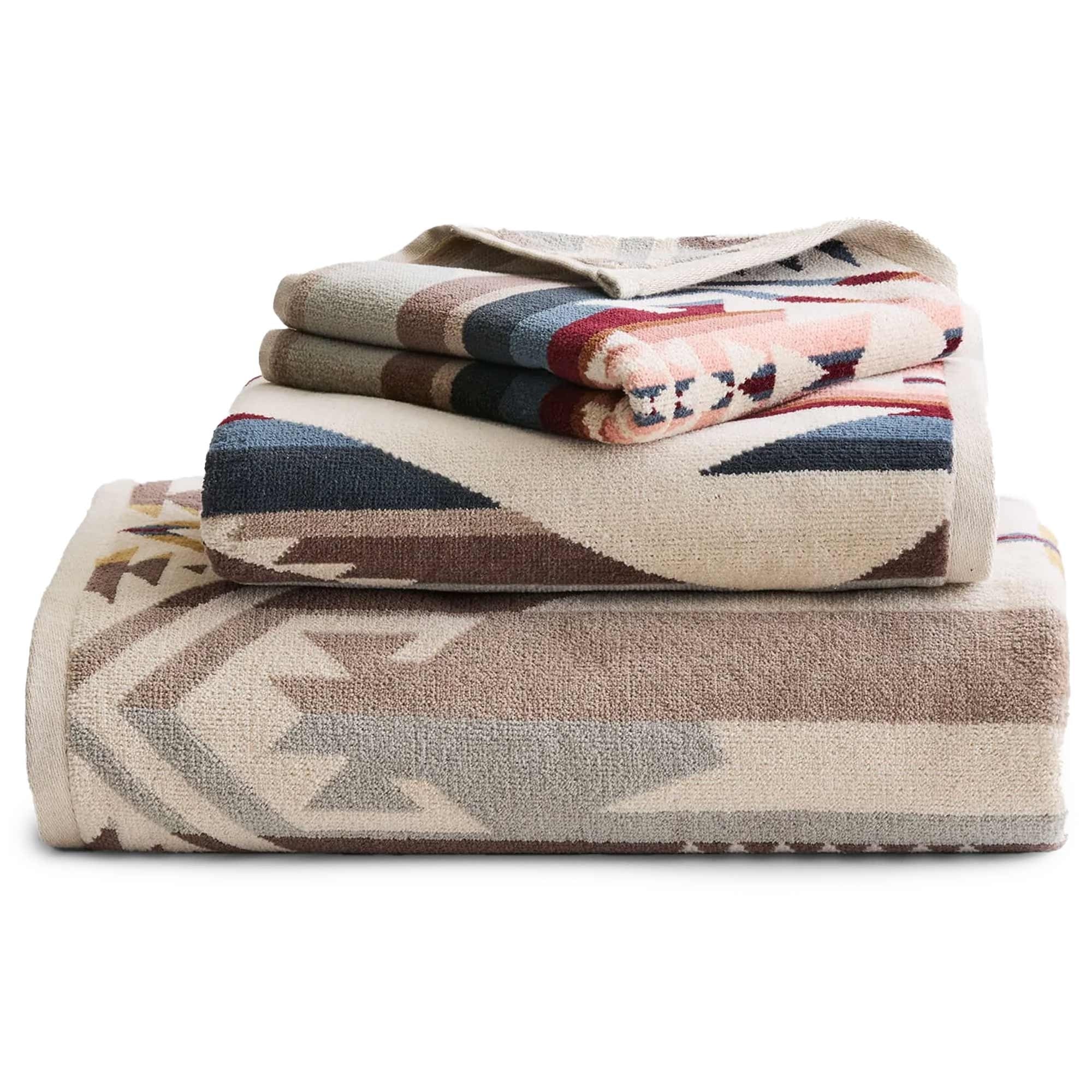 Pendleton Woolen Mills 3 Piece Towel Set - White Sands