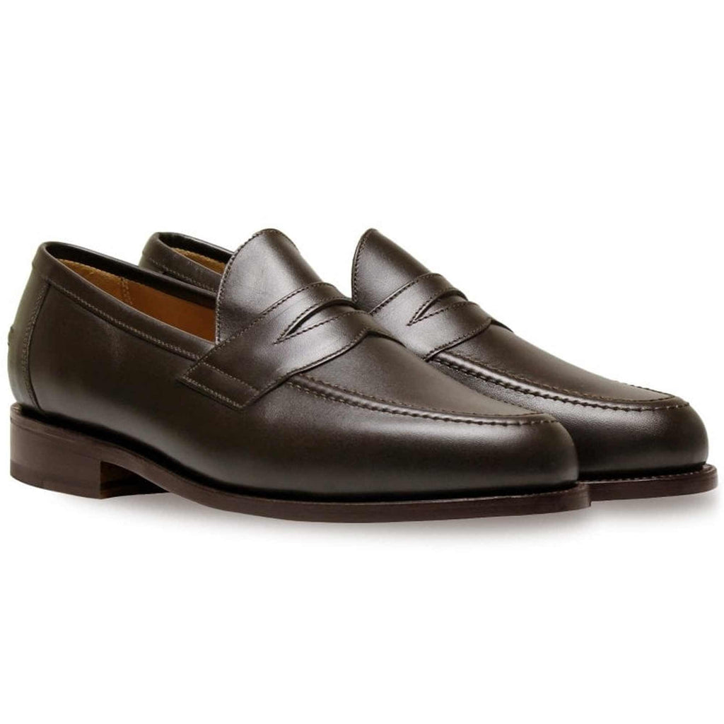 Sanders Aldwych Penny Loafers - Dark Brown