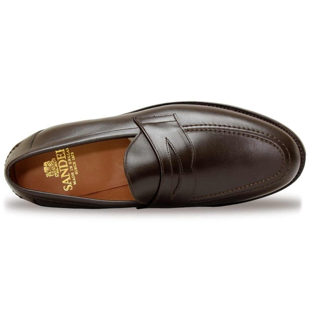 Sanders Aldwych Penny Loafers - Dark Brown