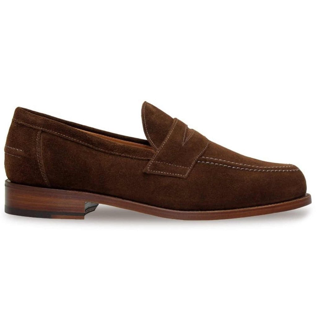 Sanders Aldwych Penny Loafers - Polo Snuff Suede
