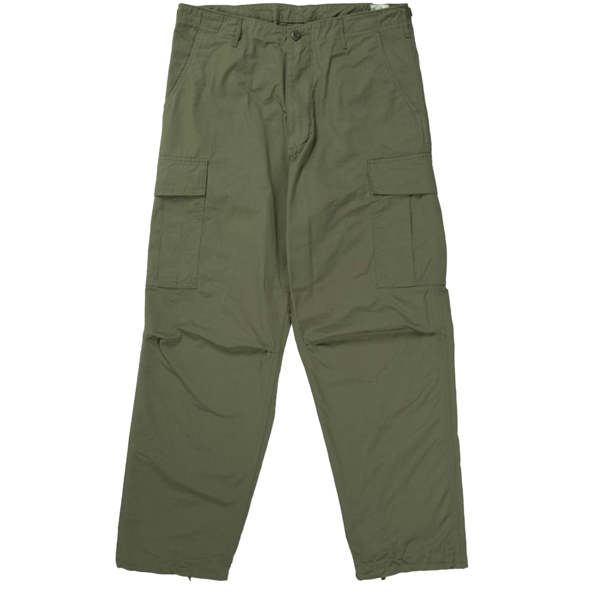 Vintage Fit 6 Pocket Cargo Pants - Army Green
