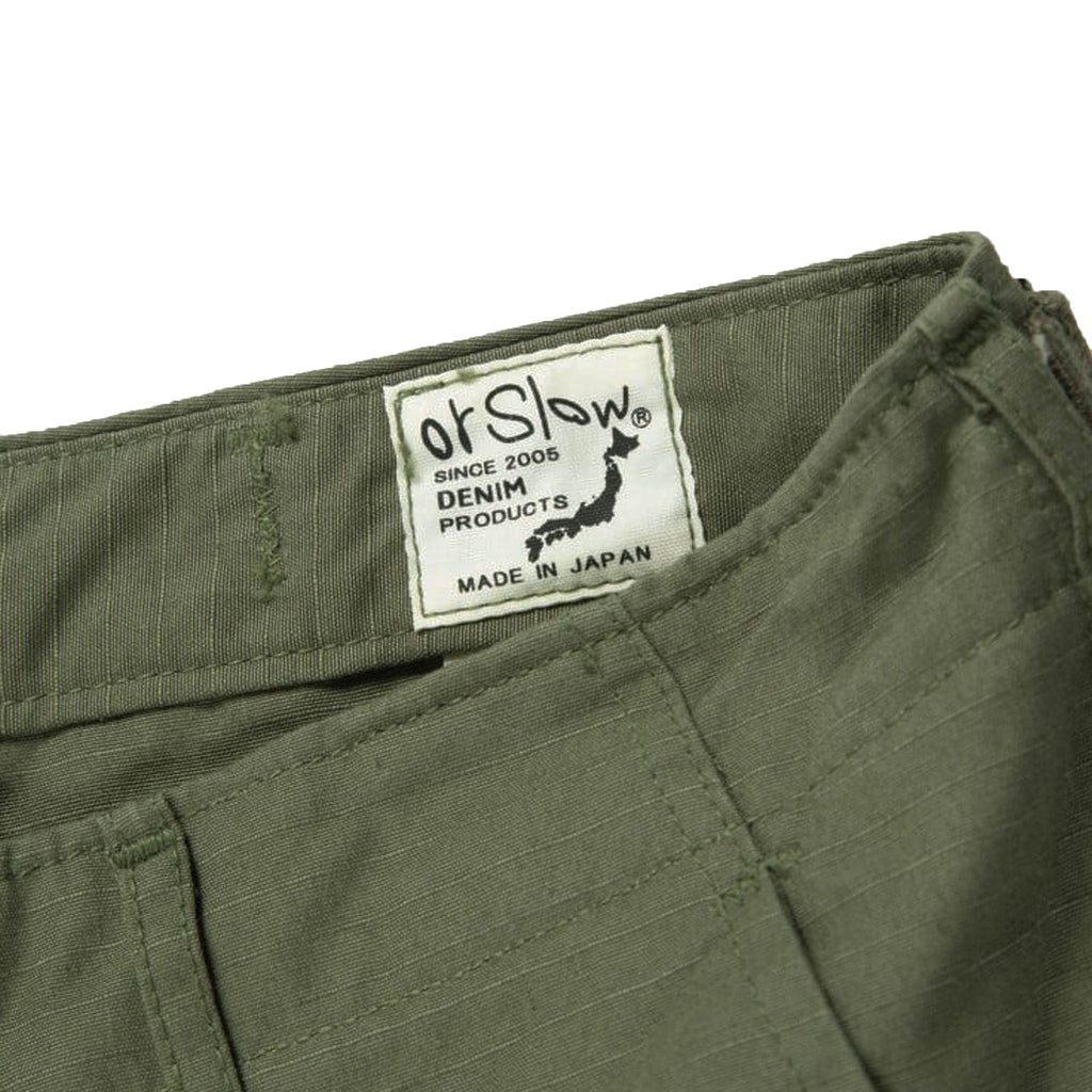 OrSlow Vintage Fit 6 Pocket Cargo Pants - Army Green