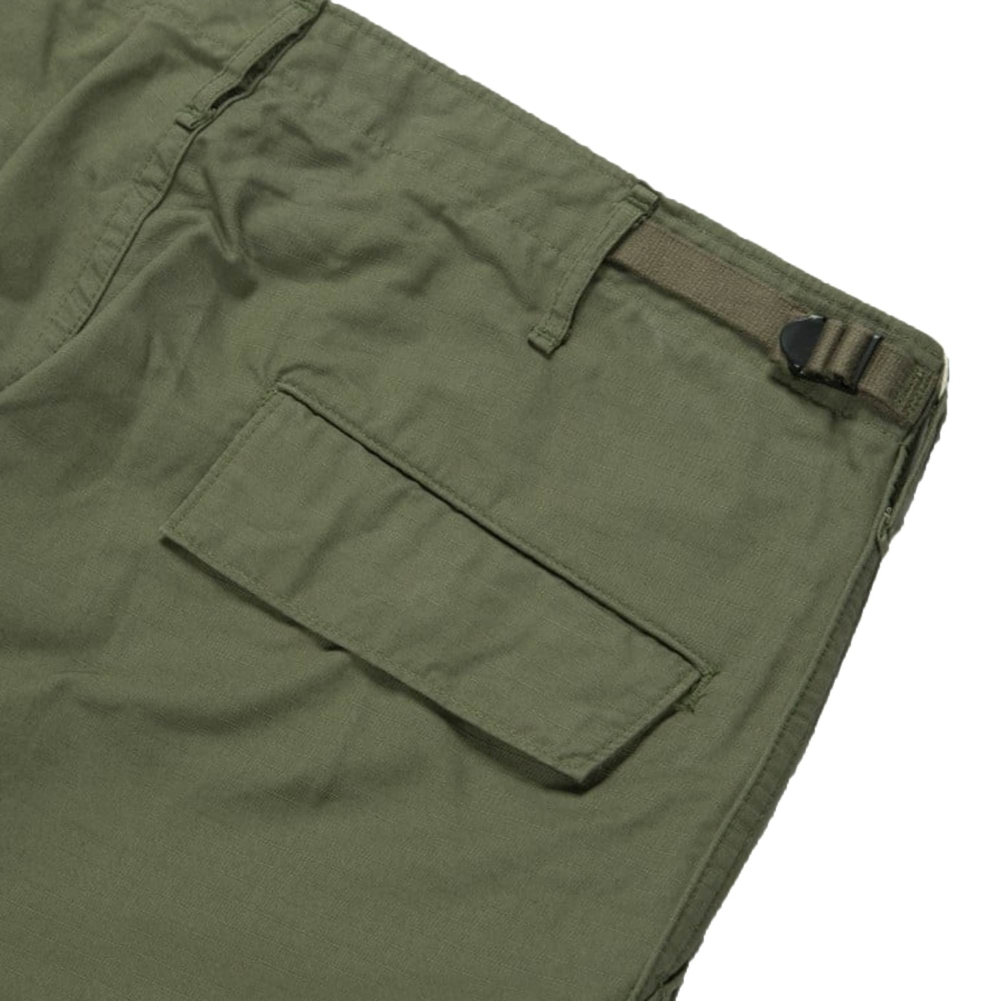 Vintage Fit 6 Pocket Cargo Pants - Army Green
